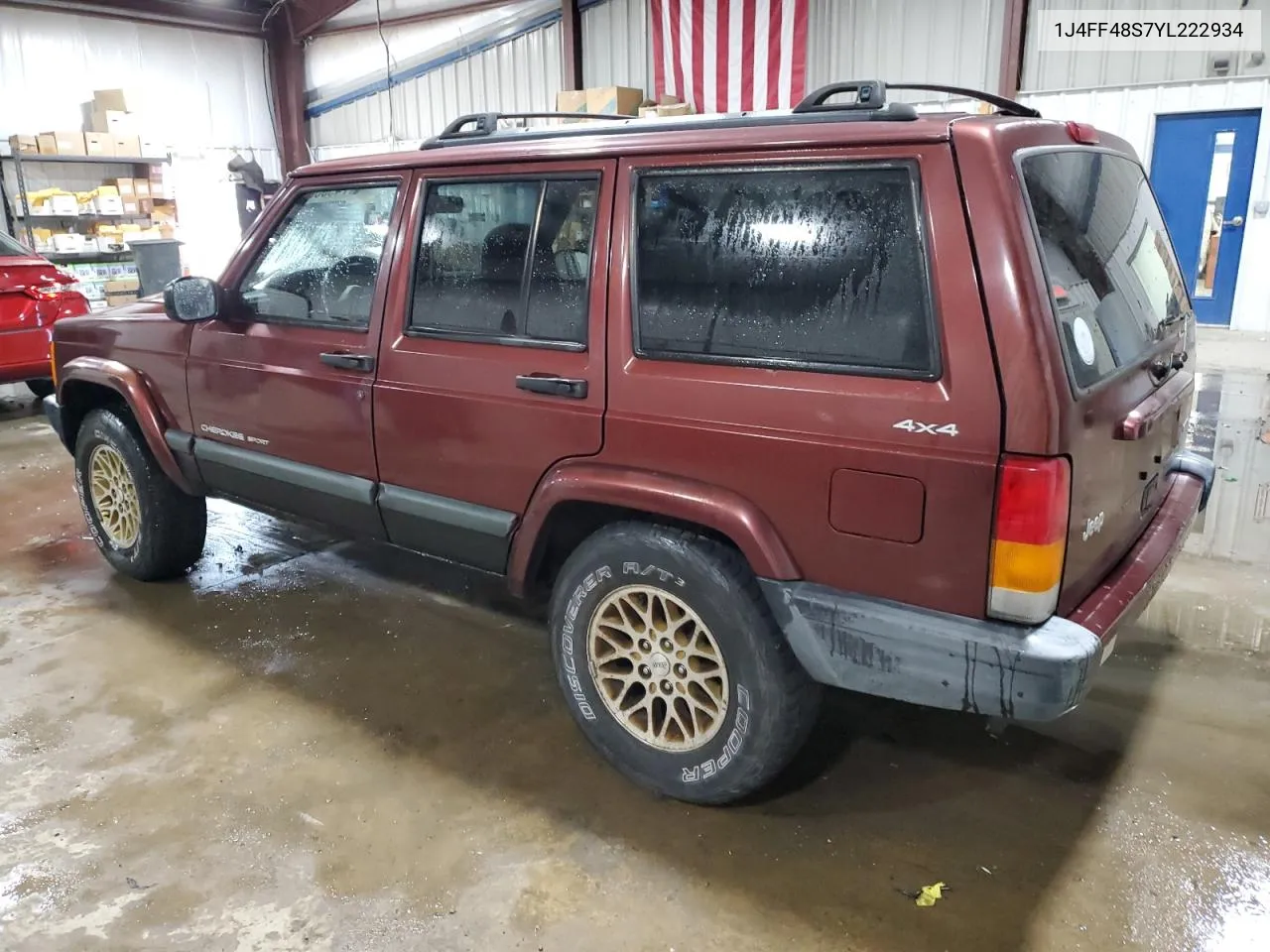 2000 Jeep Cherokee Sport VIN: 1J4FF48S7YL222934 Lot: 74905094