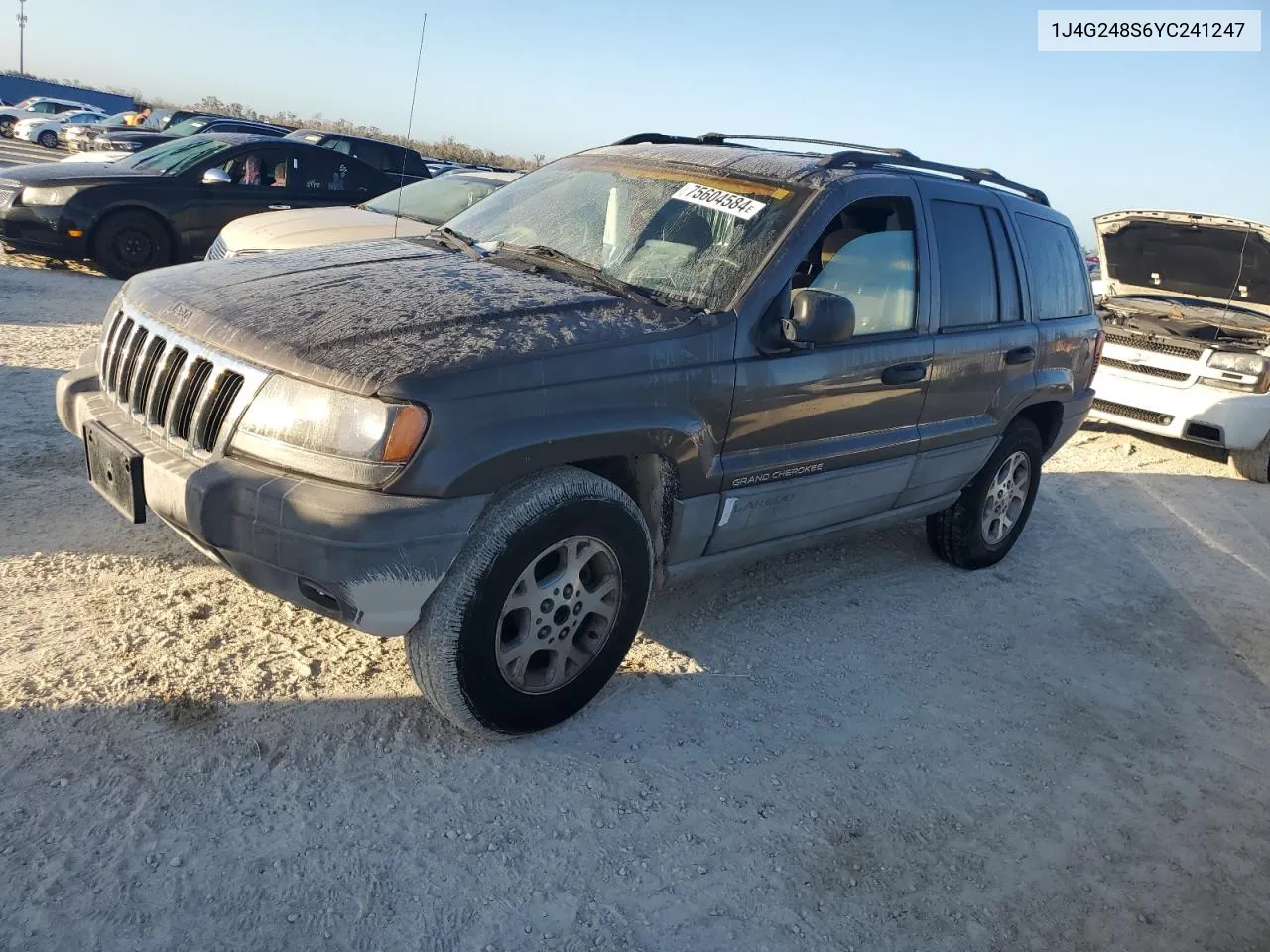 2000 Jeep Grand Cherokee Laredo VIN: 1J4G248S6YC241247 Lot: 75604584