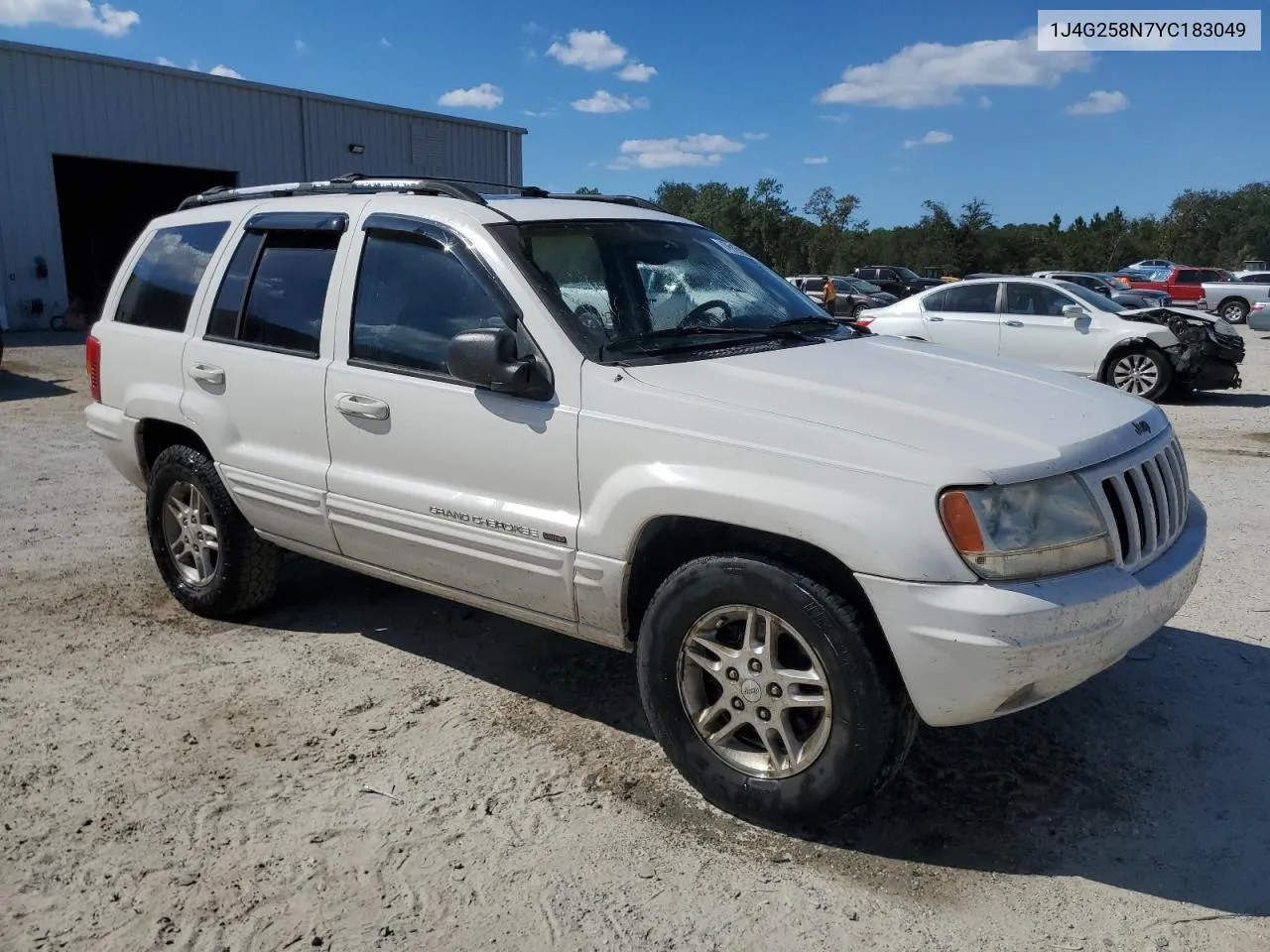 2000 Jeep Grand Cherokee Limited VIN: 1J4G258N7YC183049 Lot: 76153294