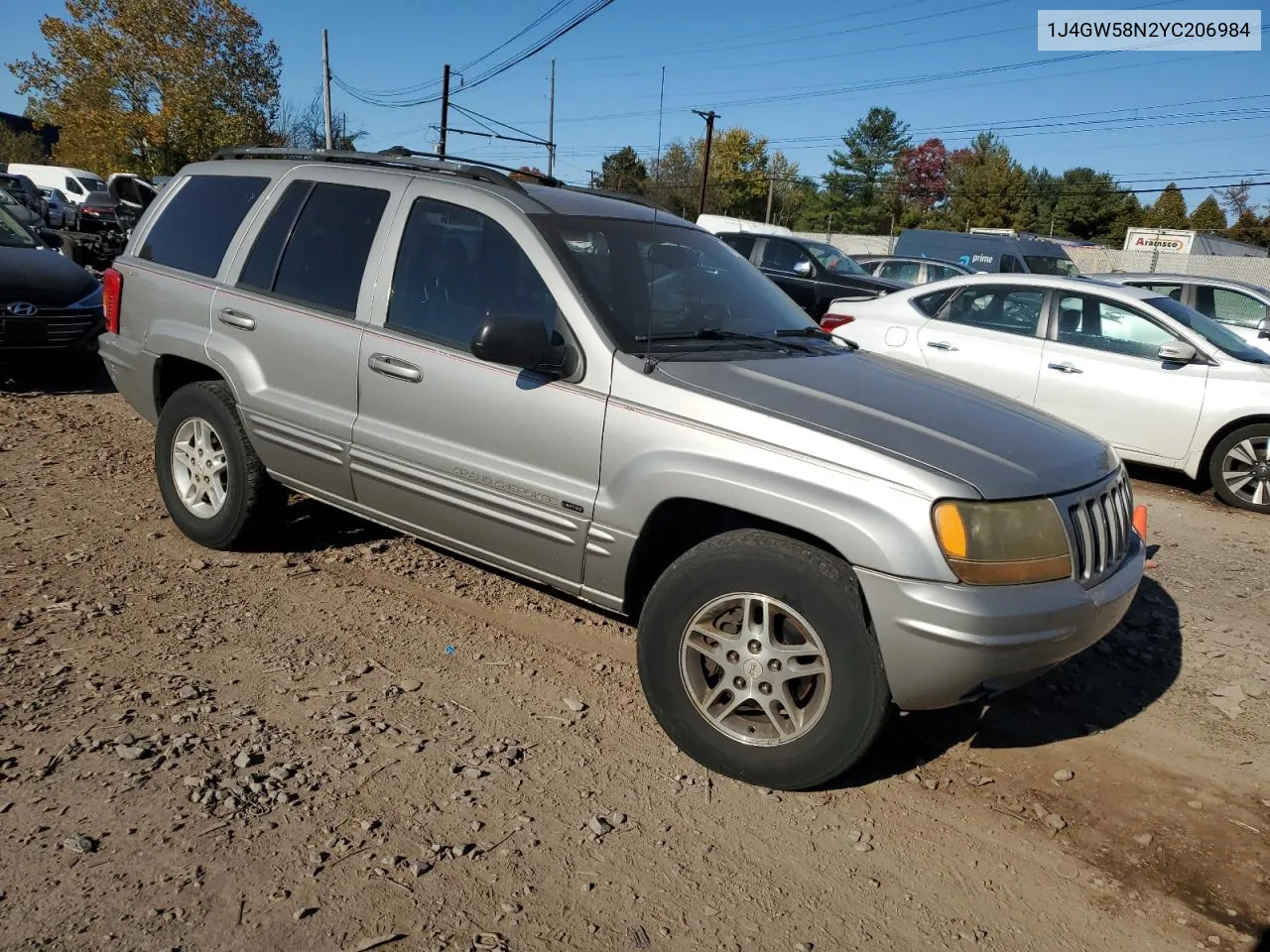 2000 Jeep Grand Cherokee Limited VIN: 1J4GW58N2YC206984 Lot: 76536534