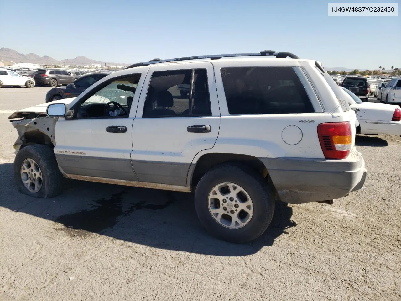 2000 Jeep Grand Cherokee Laredo VIN: 1J4GW48S7YC232450 Lot: 77396014