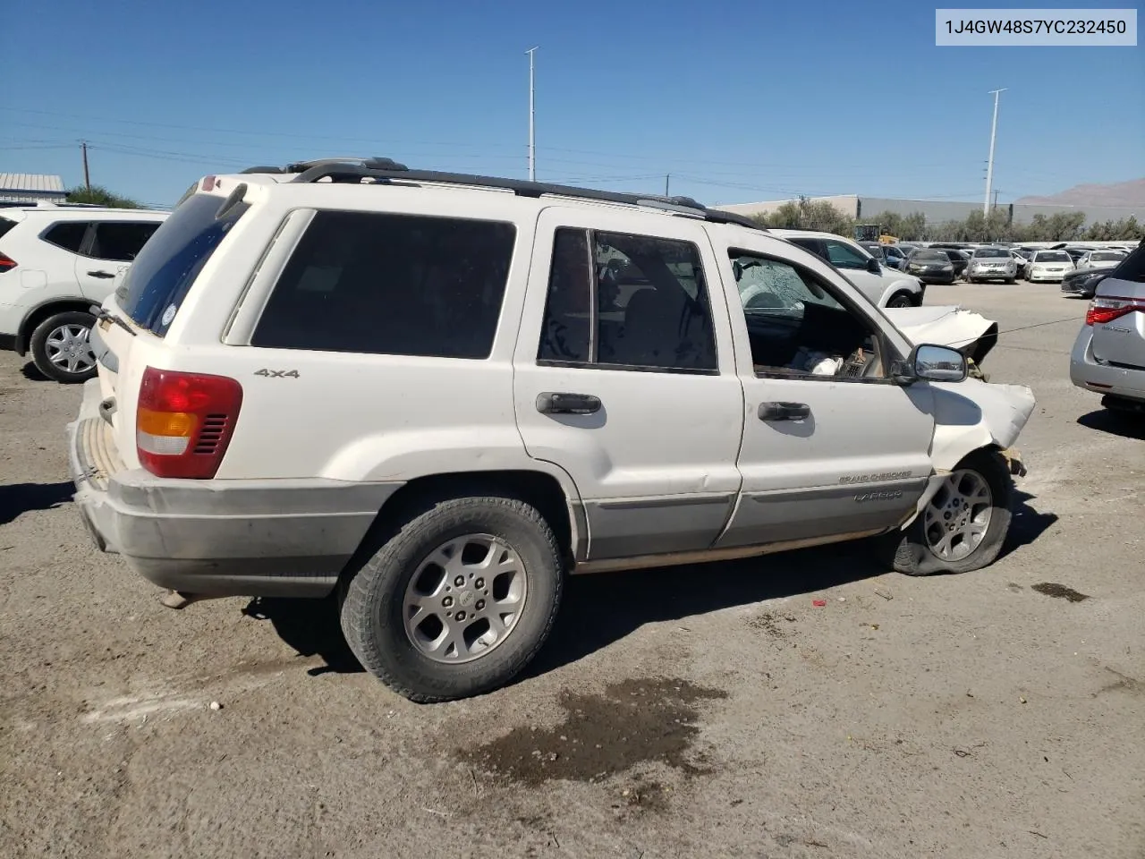 2000 Jeep Grand Cherokee Laredo VIN: 1J4GW48S7YC232450 Lot: 77396014