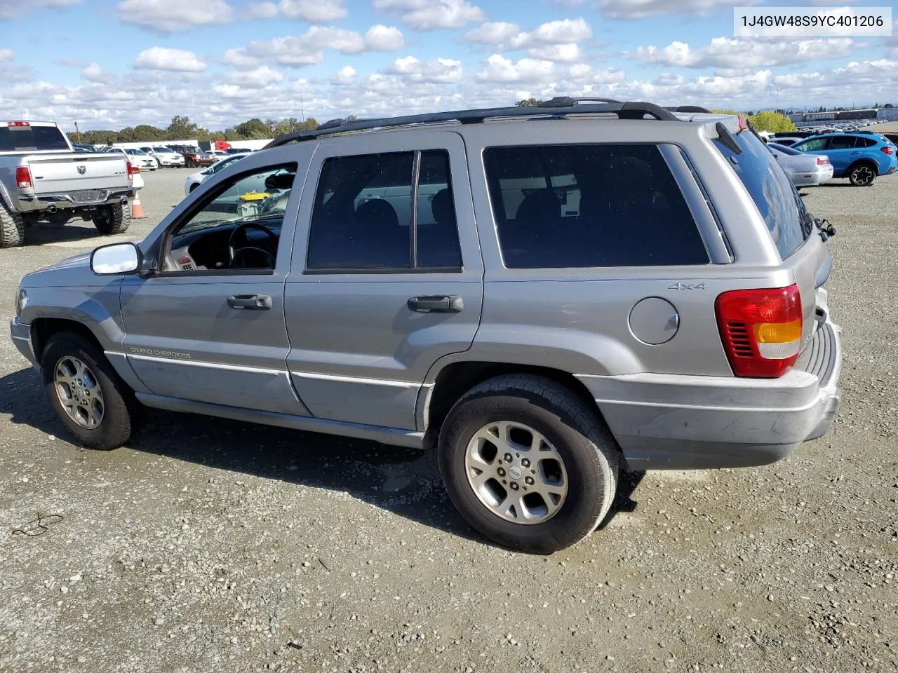 2000 Jeep Grand Cherokee Laredo VIN: 1J4GW48S9YC401206 Lot: 78616524