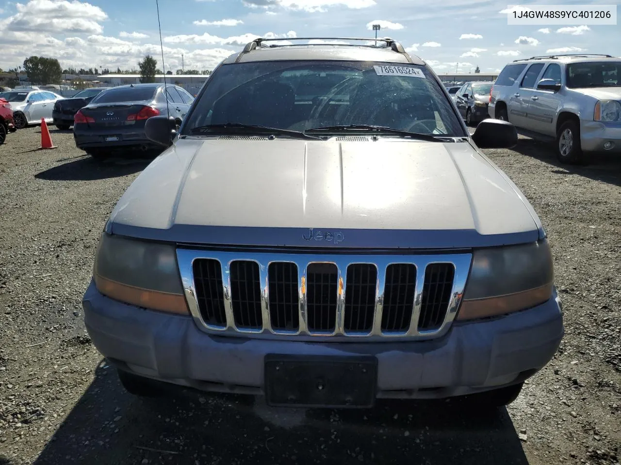 2000 Jeep Grand Cherokee Laredo VIN: 1J4GW48S9YC401206 Lot: 78616524