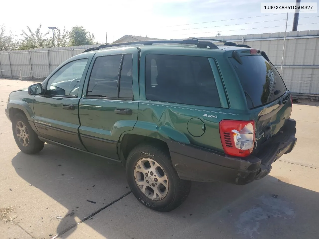 2000 Jeep Grand Cherokee Laredo VIN: 1J4GX48S61C504327 Lot: 78628934