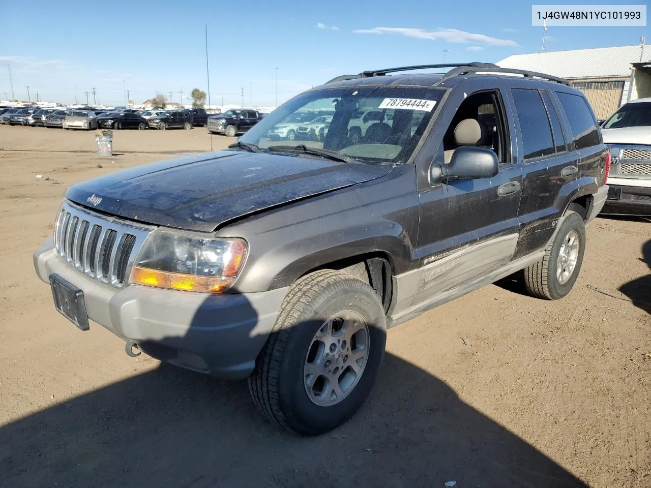 2000 Jeep Grand Cherokee Laredo VIN: 1J4GW48N1YC101993 Lot: 78794444