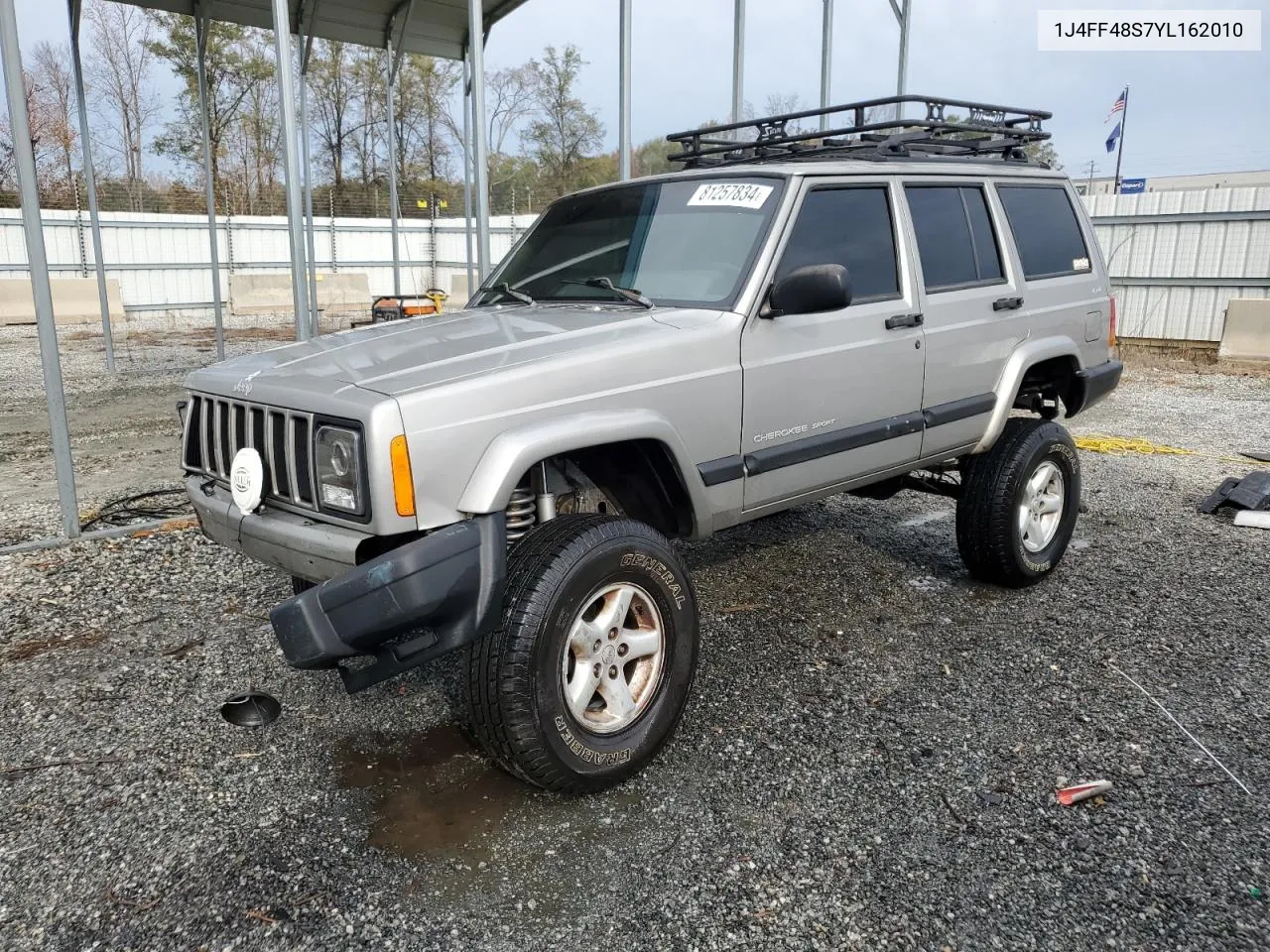 2000 Jeep Cherokee Sport VIN: 1J4FF48S7YL162010 Lot: 81257834