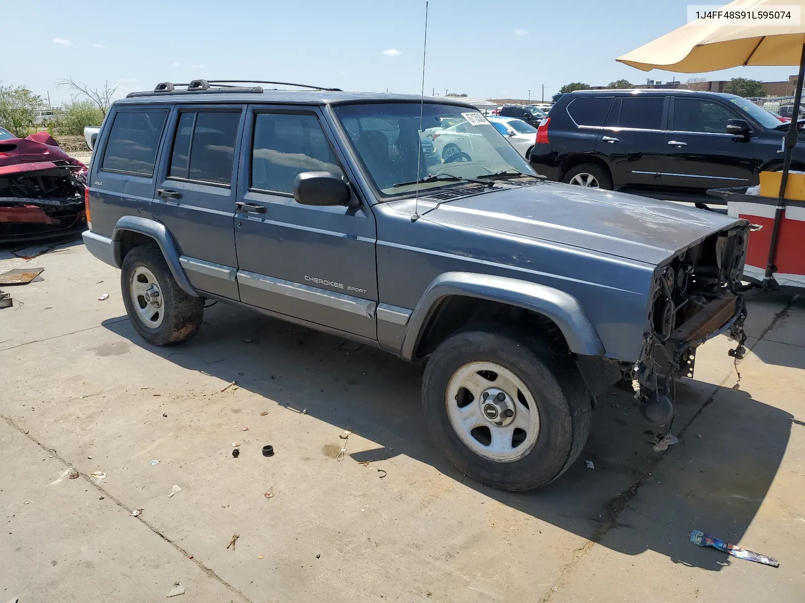 1J4FF48S91L595074 2001 Jeep Cherokee Sport