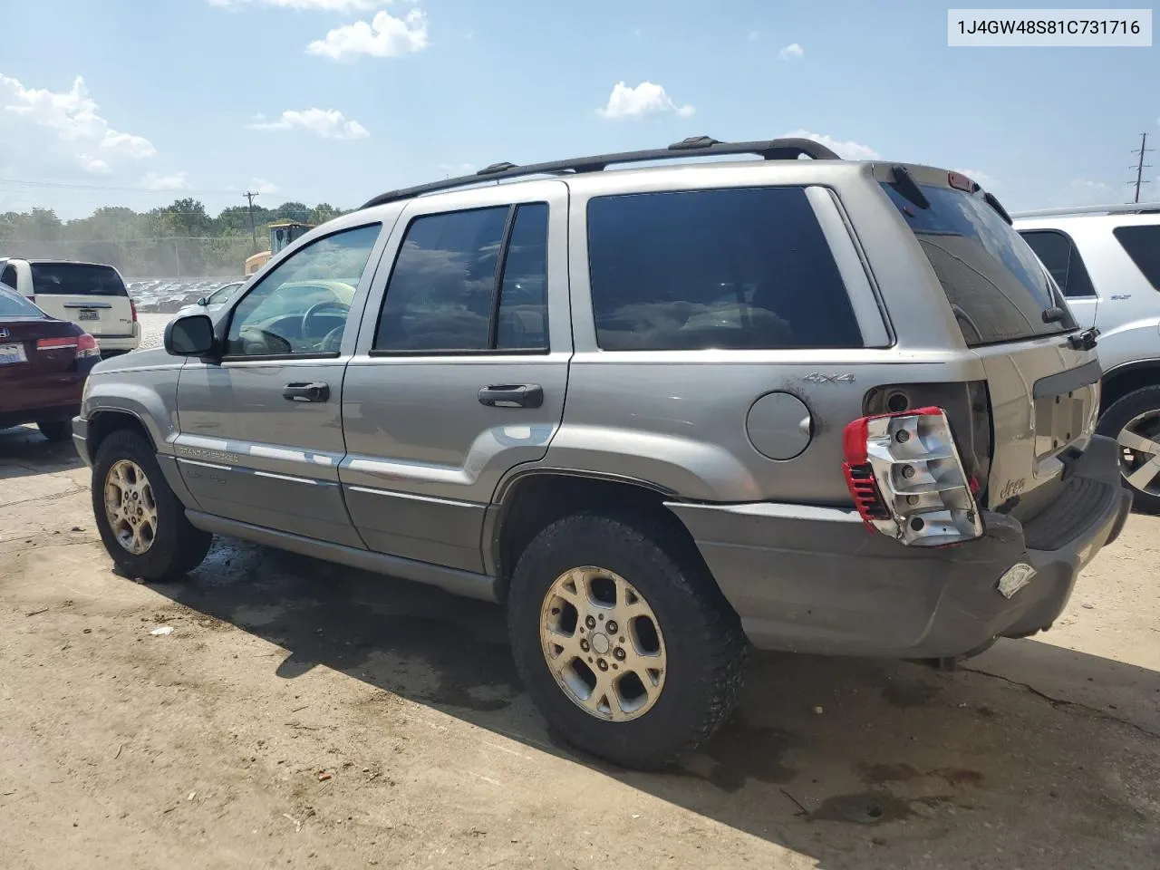 2001 Jeep Grand Cherokee Laredo VIN: 1J4GW48S81C731716 Lot: 68750714