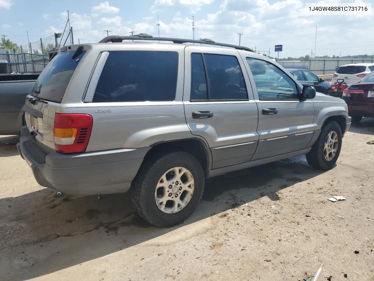 2001 Jeep Grand Cherokee Laredo VIN: 1J4GW48S81C731716 Lot: 68750714