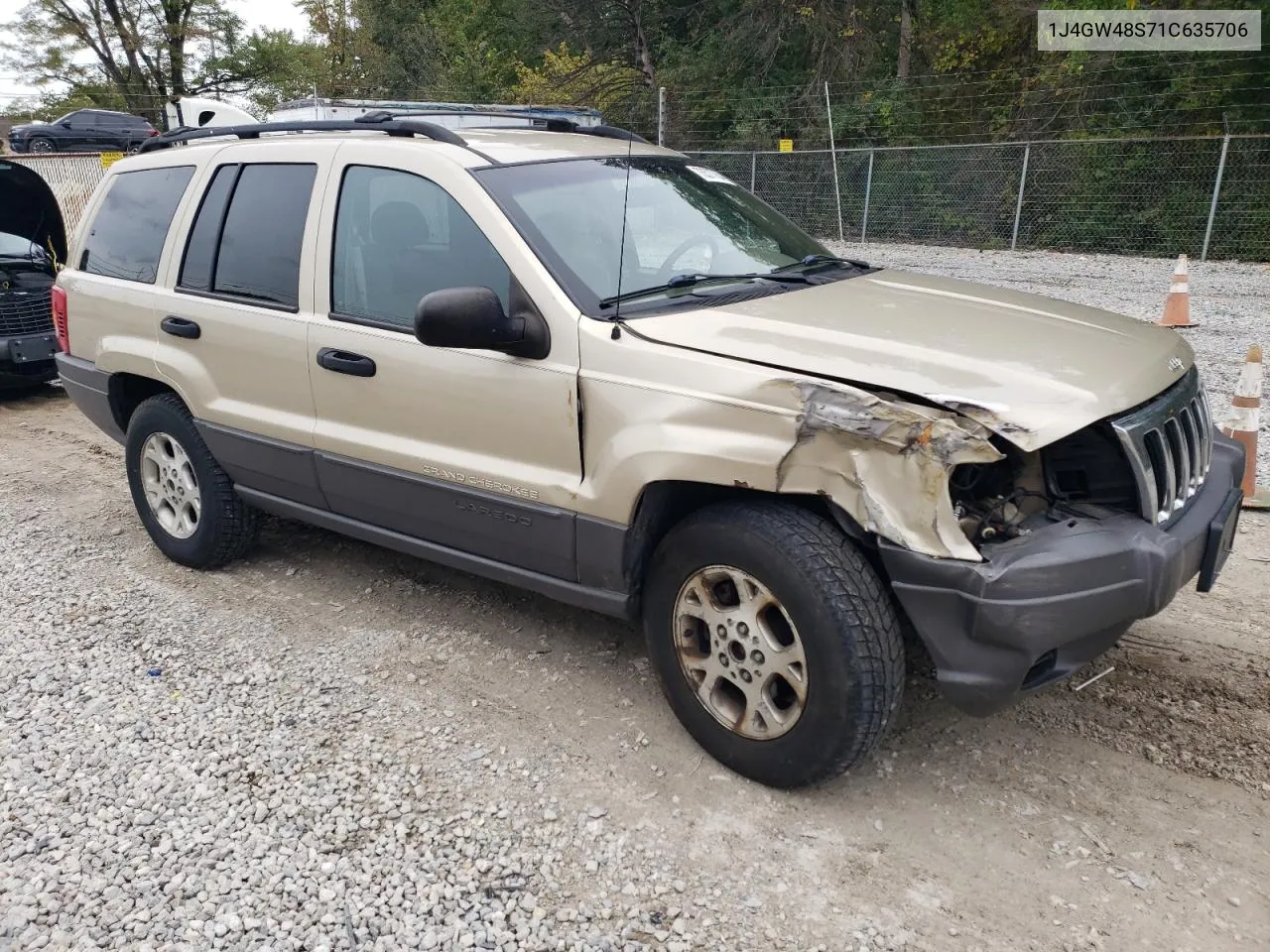 1J4GW48S71C635706 2001 Jeep Grand Cherokee Laredo