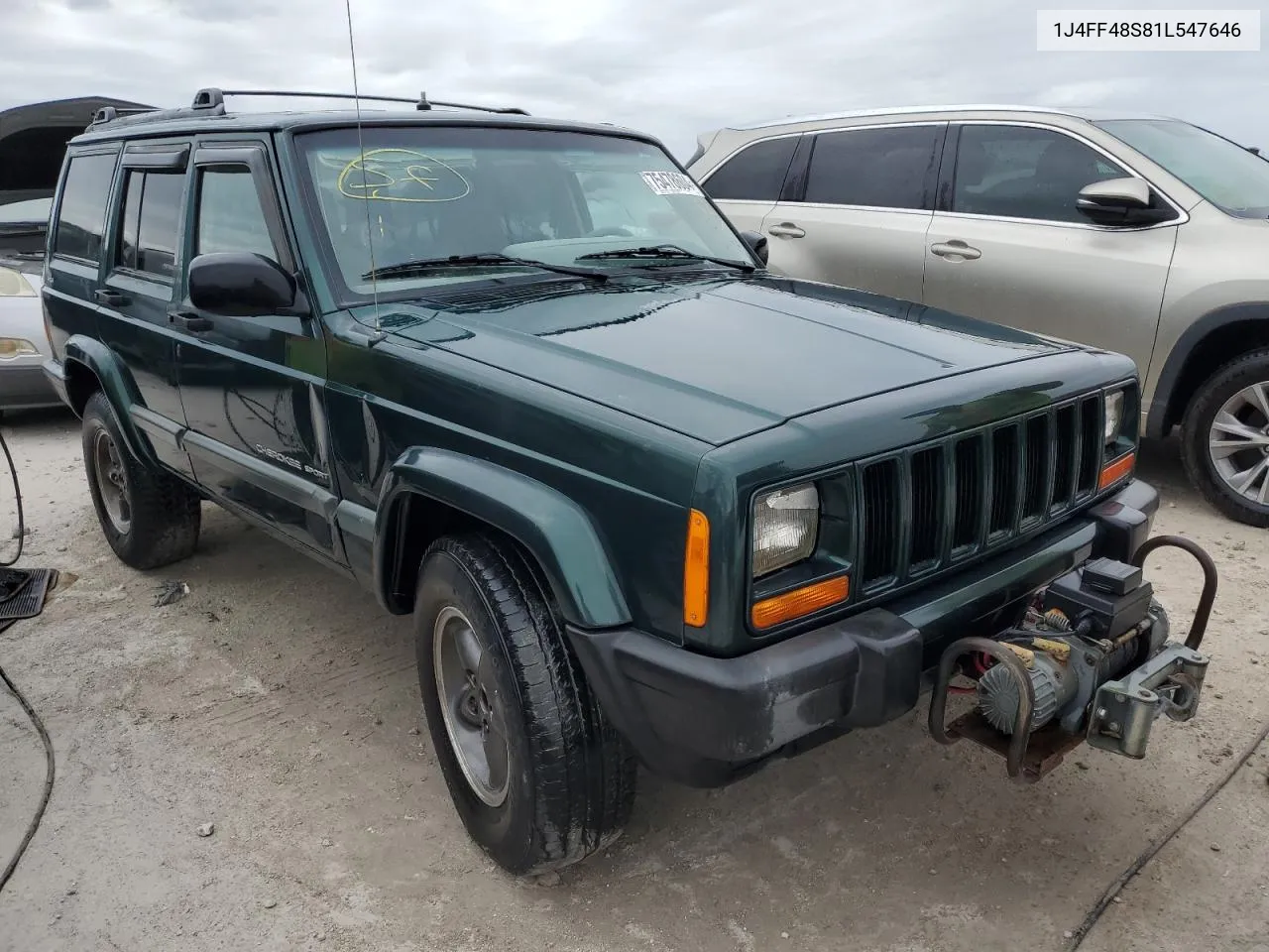 2001 Jeep Cherokee Sport VIN: 1J4FF48S81L547646 Lot: 75478604