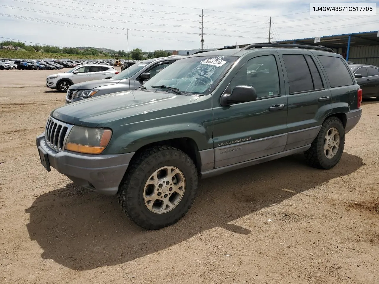 2001 Jeep Grand Cherokee Laredo VIN: 1J4GW48S71C517705 Lot: 75723534