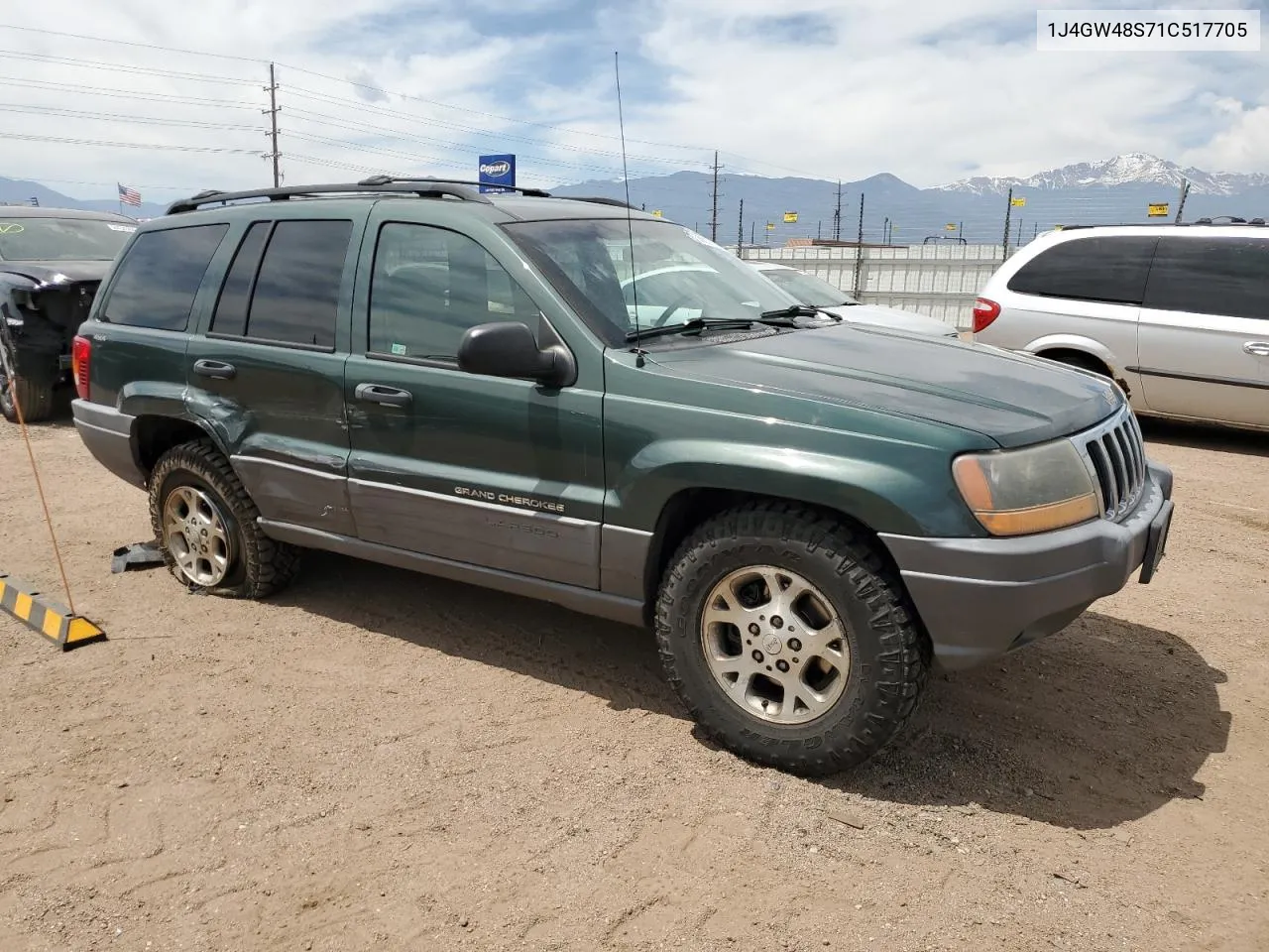 1J4GW48S71C517705 2001 Jeep Grand Cherokee Laredo