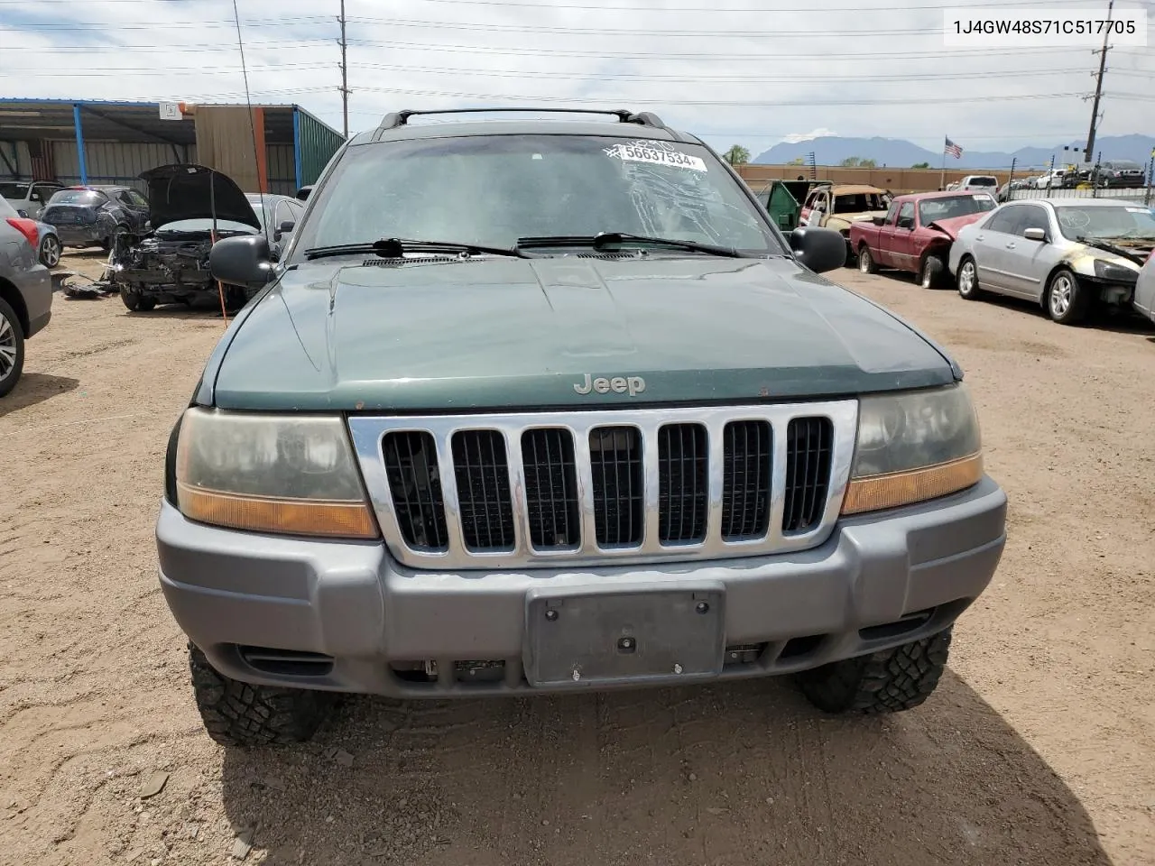 1J4GW48S71C517705 2001 Jeep Grand Cherokee Laredo