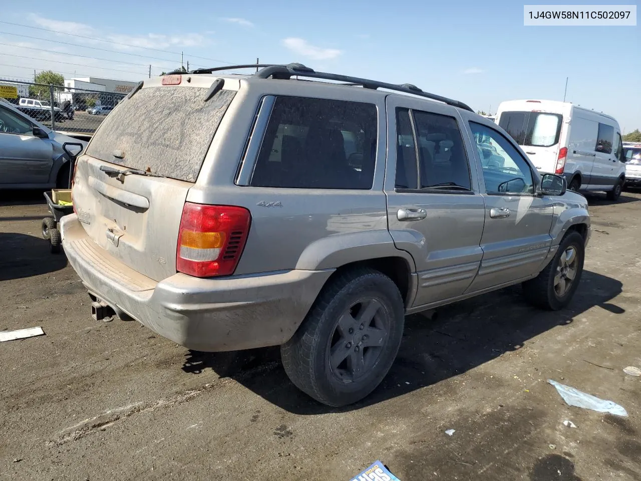 2001 Jeep Grand Cherokee Limited VIN: 1J4GW58N11C502097 Lot: 75873354