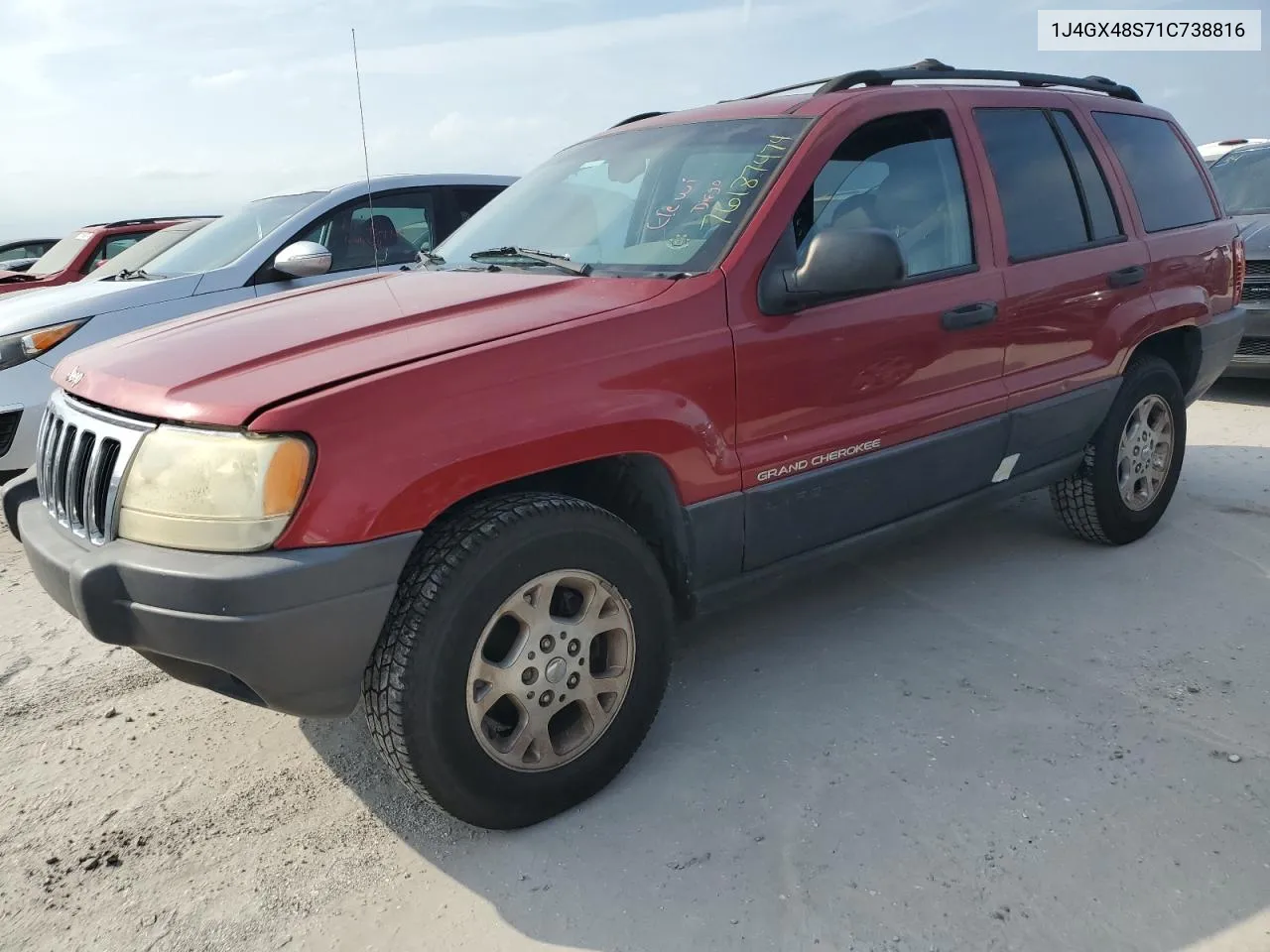 1J4GX48S71C738816 2001 Jeep Grand Cherokee Laredo