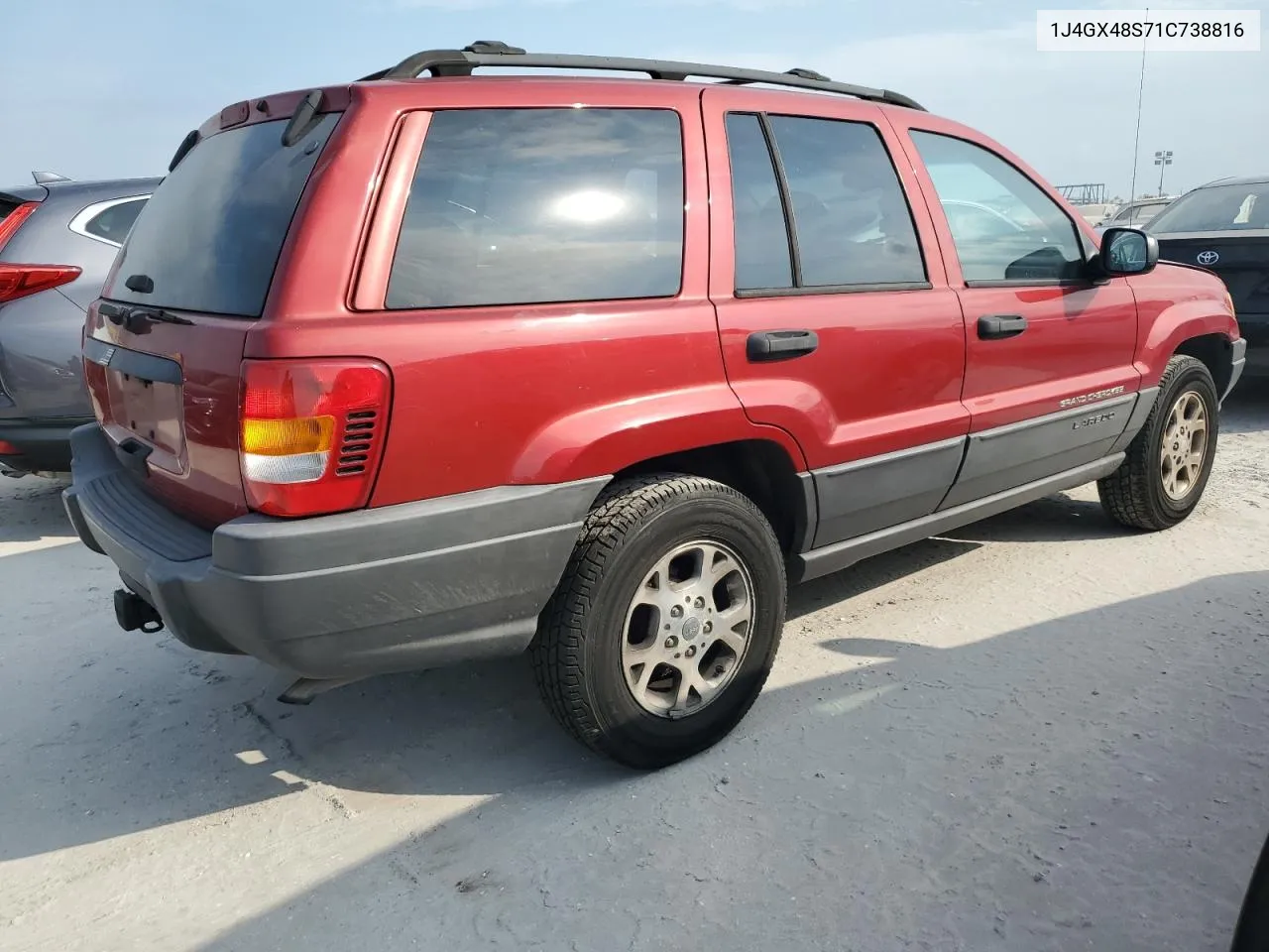 1J4GX48S71C738816 2001 Jeep Grand Cherokee Laredo