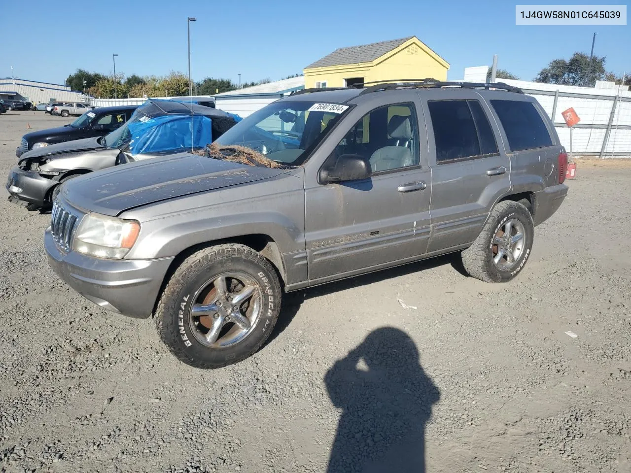 2001 Jeep Grand Cherokee Limited VIN: 1J4GW58N01C645039 Lot: 76907834