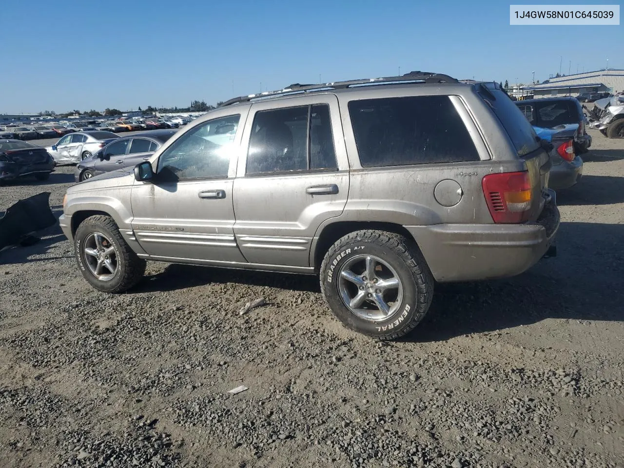 1J4GW58N01C645039 2001 Jeep Grand Cherokee Limited