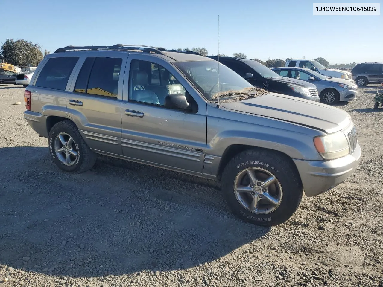 2001 Jeep Grand Cherokee Limited VIN: 1J4GW58N01C645039 Lot: 76907834