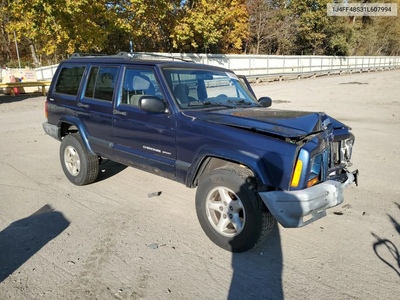 2001 Jeep Cherokee Sport VIN: 1J4FF48S31L607994 Lot: 77006284