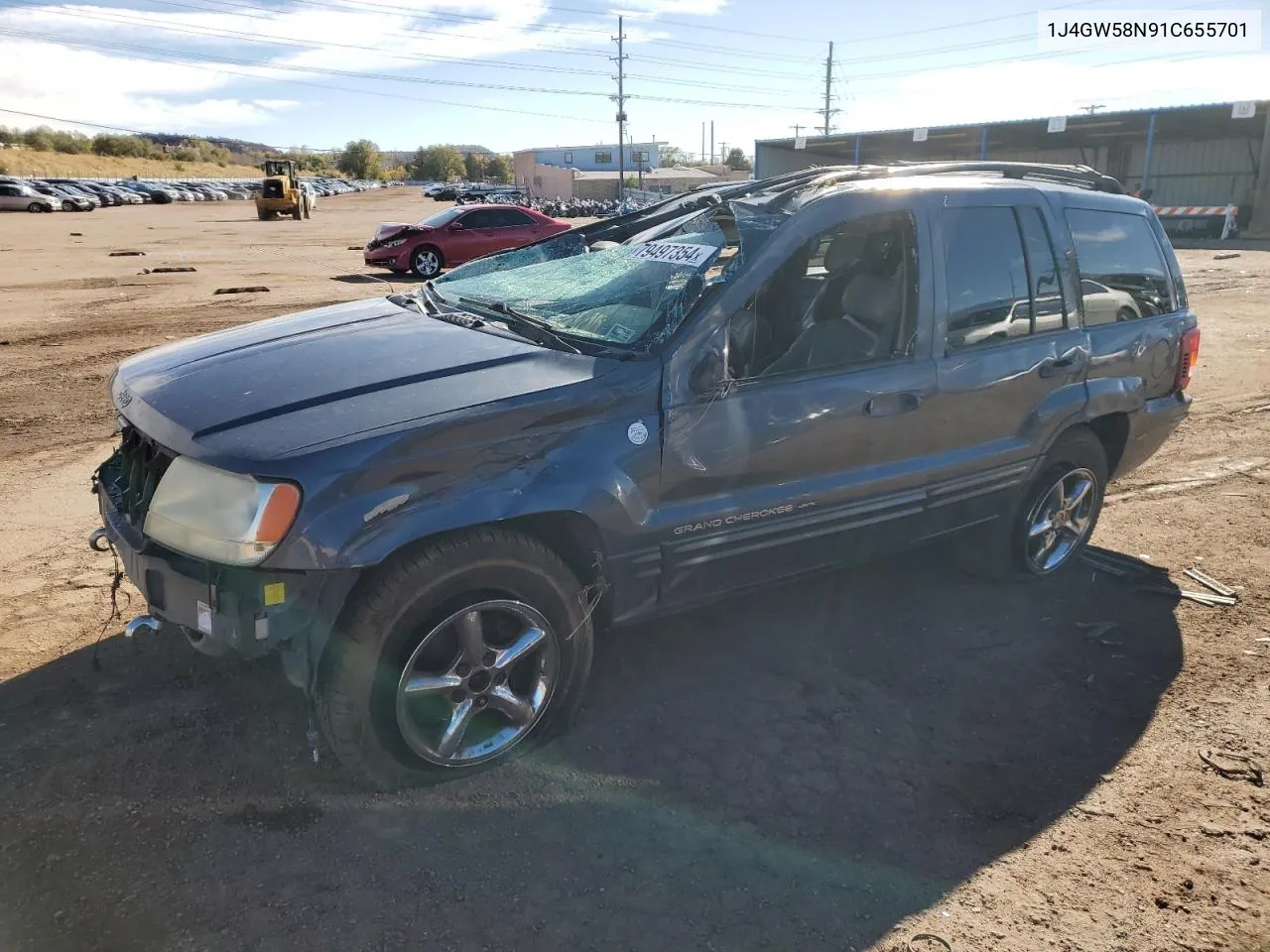 2001 Jeep Grand Cherokee Limited VIN: 1J4GW58N91C655701 Lot: 79497354