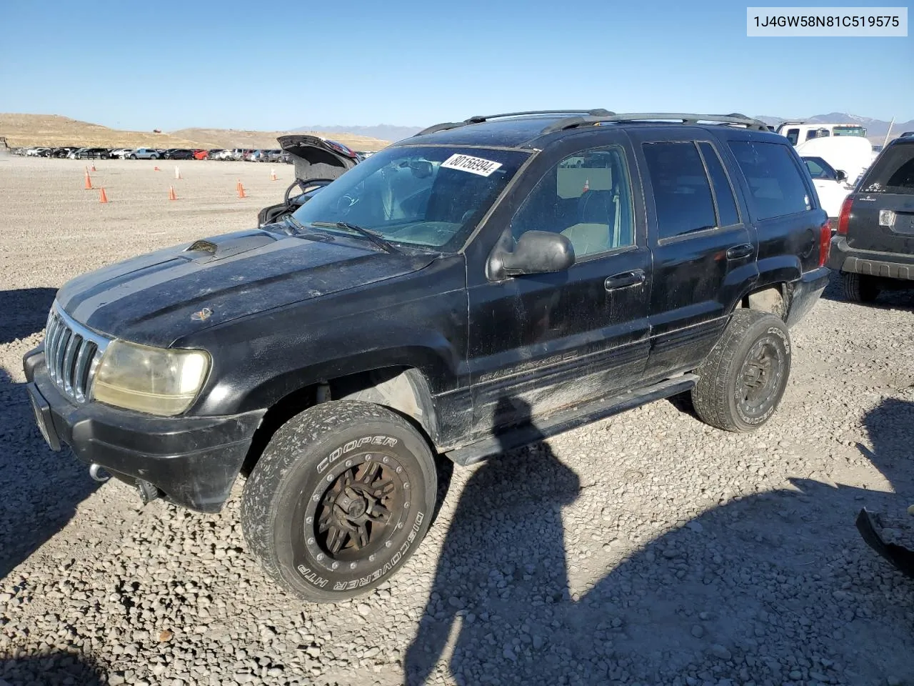 2001 Jeep Grand Cherokee Limited VIN: 1J4GW58N81C519575 Lot: 80156994