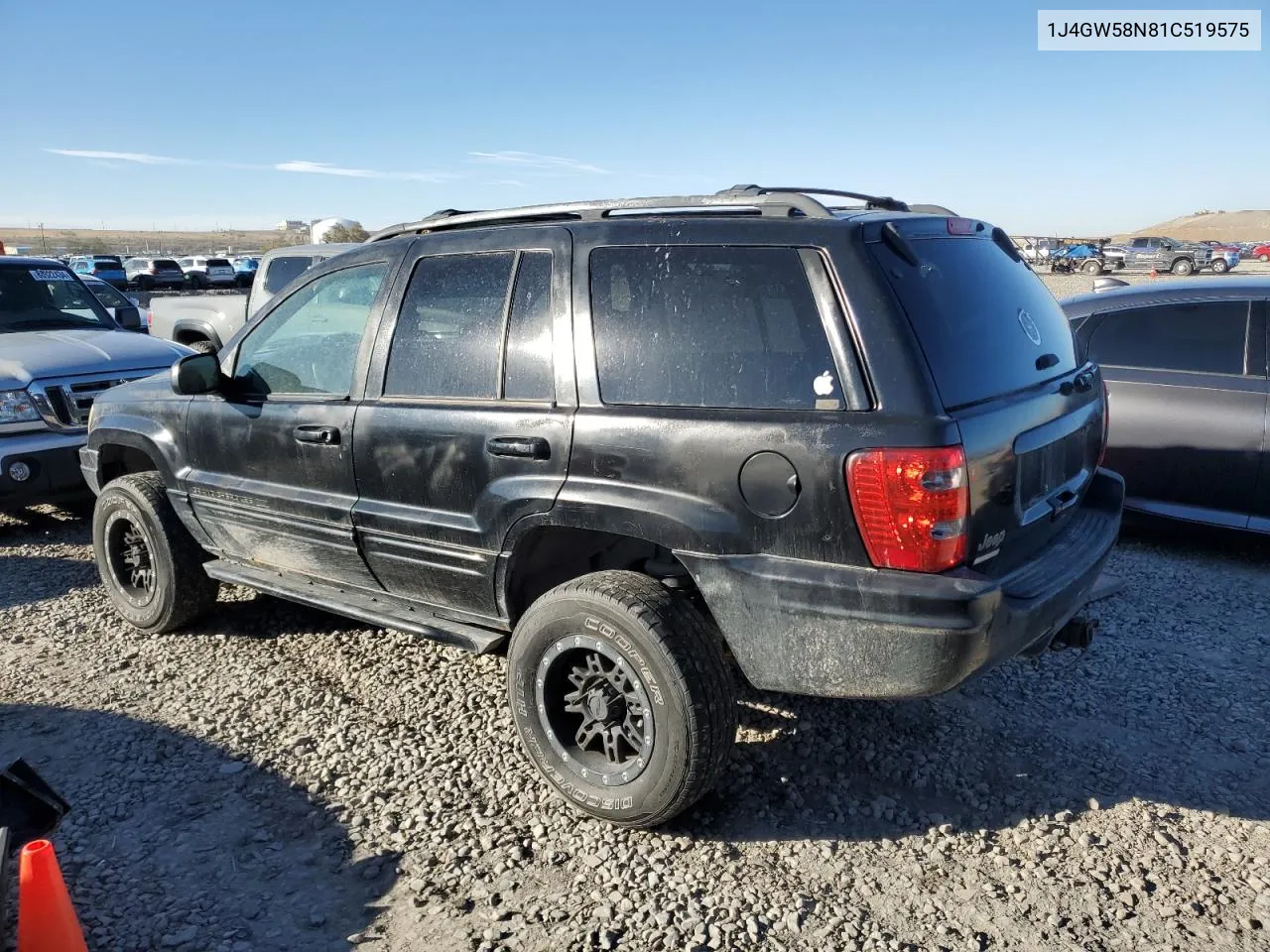 2001 Jeep Grand Cherokee Limited VIN: 1J4GW58N81C519575 Lot: 80156994