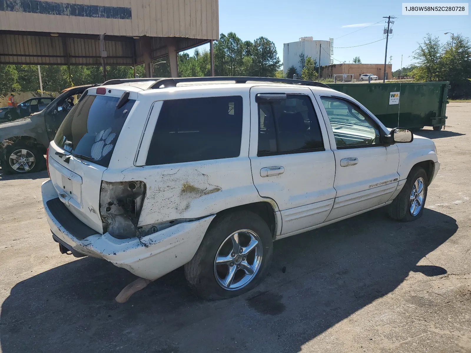 2002 Jeep Grand Cherokee Limited VIN: 1J8GW58N52C280728 Lot: 62848354