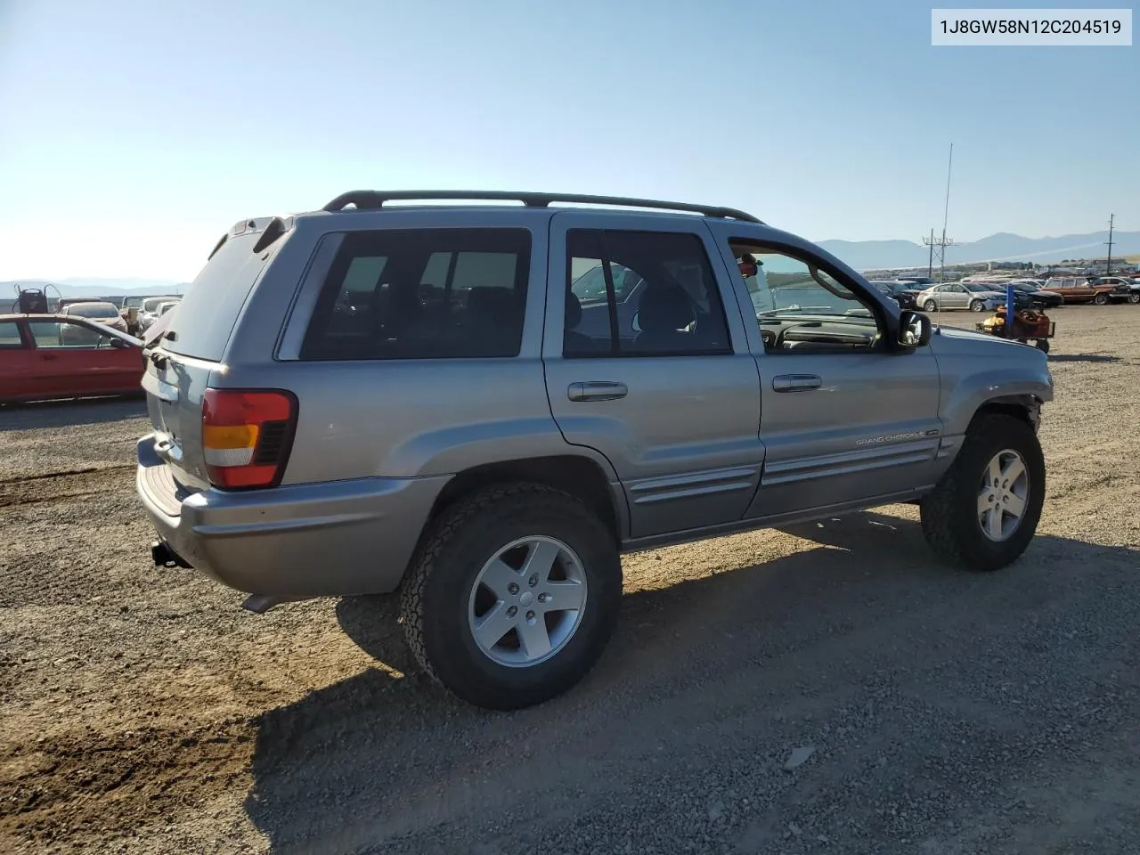 2002 Jeep Grand Cherokee Limited VIN: 1J8GW58N12C204519 Lot: 63715084