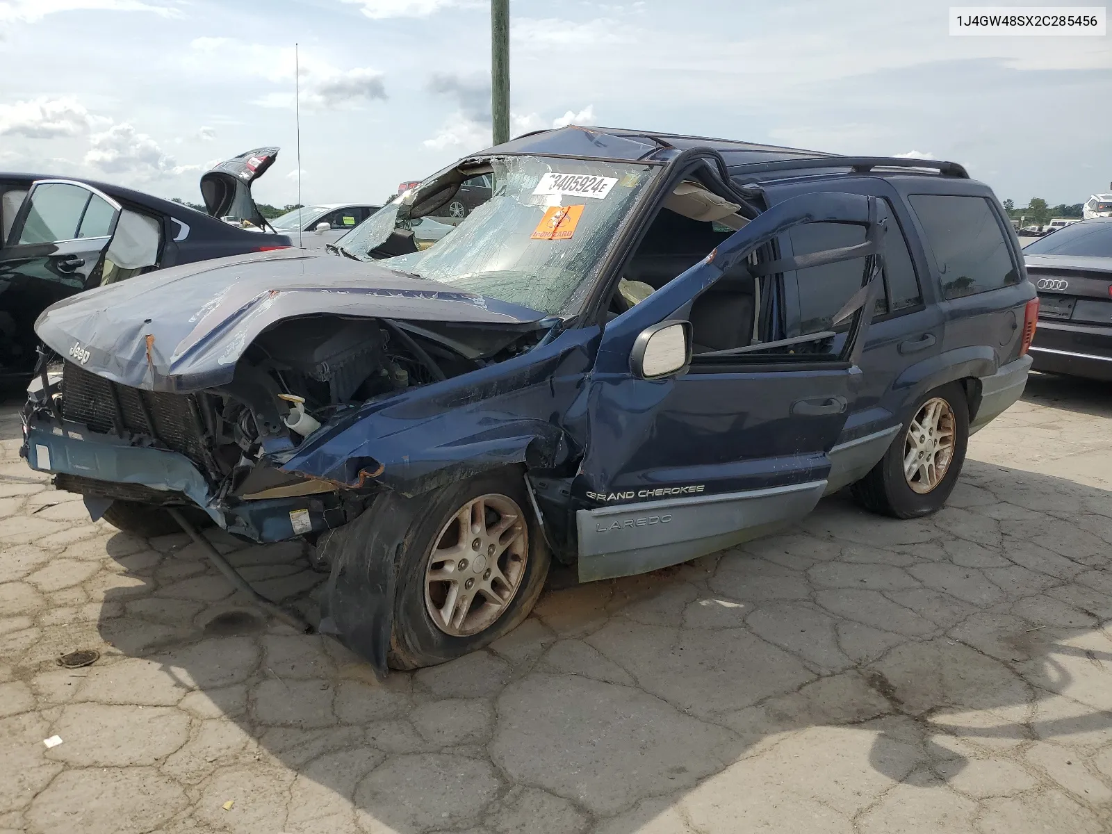 2002 Jeep Grand Cherokee Laredo VIN: 1J4GW48SX2C285456 Lot: 64783884