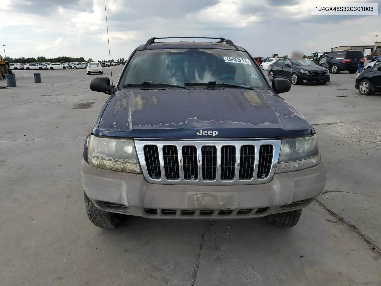 2002 Jeep Grand Cherokee Laredo VIN: 1J4GX48S32C301008 Lot: 69053214