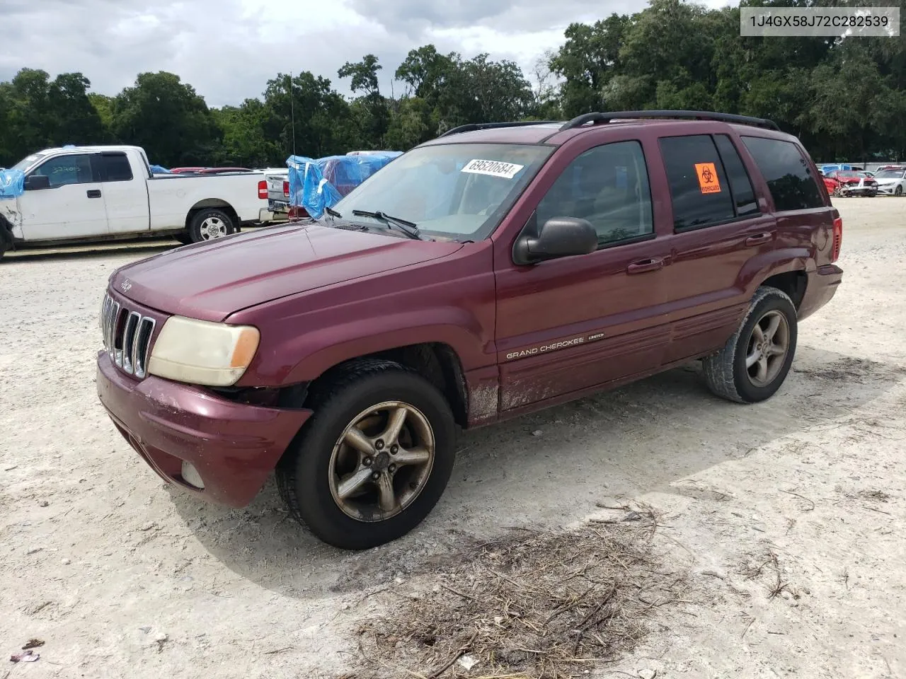 2002 Jeep Grand Cherokee Limited VIN: 1J4GX58J72C282539 Lot: 69520684