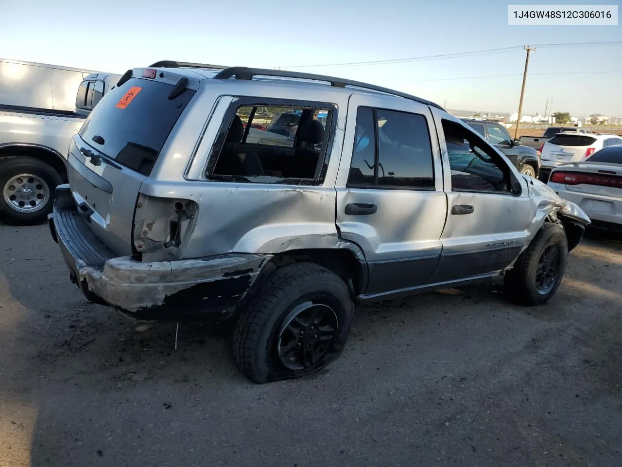 2002 Jeep Grand Cherokee Laredo VIN: 1J4GW48S12C306016 Lot: 69565484