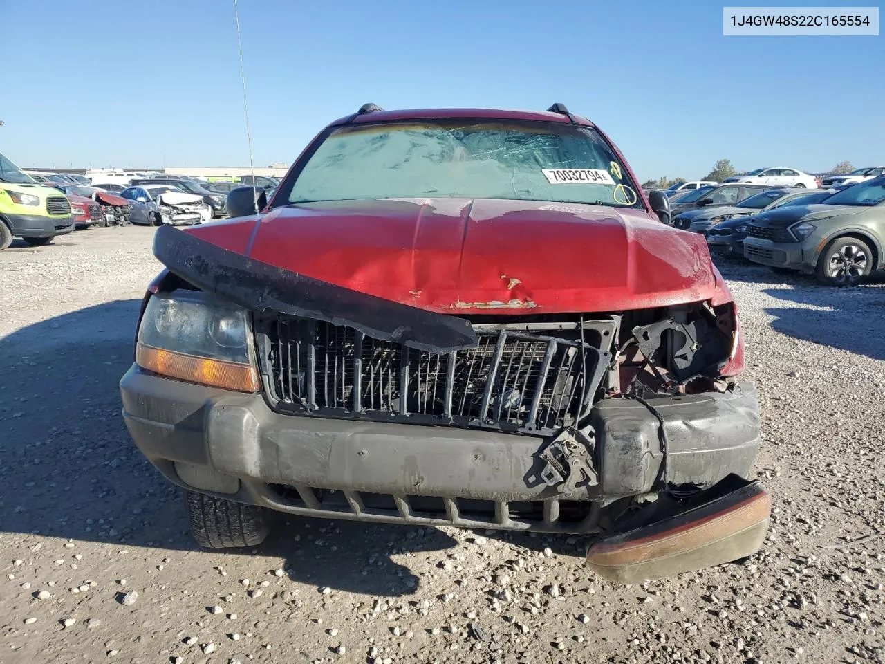 2002 Jeep Grand Cherokee Laredo VIN: 1J4GW48S22C165554 Lot: 70032794