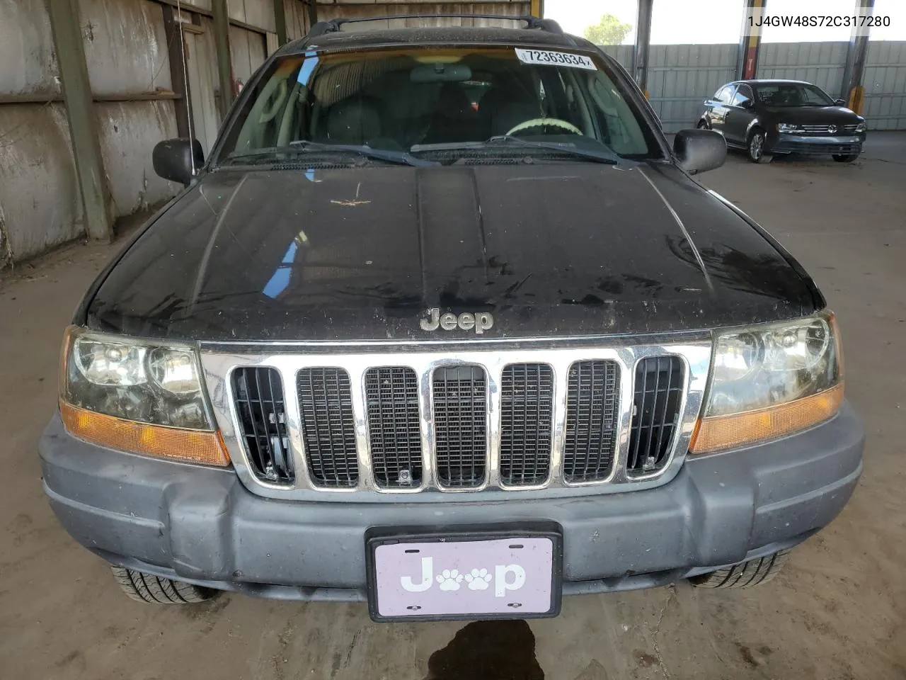 2002 Jeep Grand Cherokee Laredo VIN: 1J4GW48S72C317280 Lot: 72363634