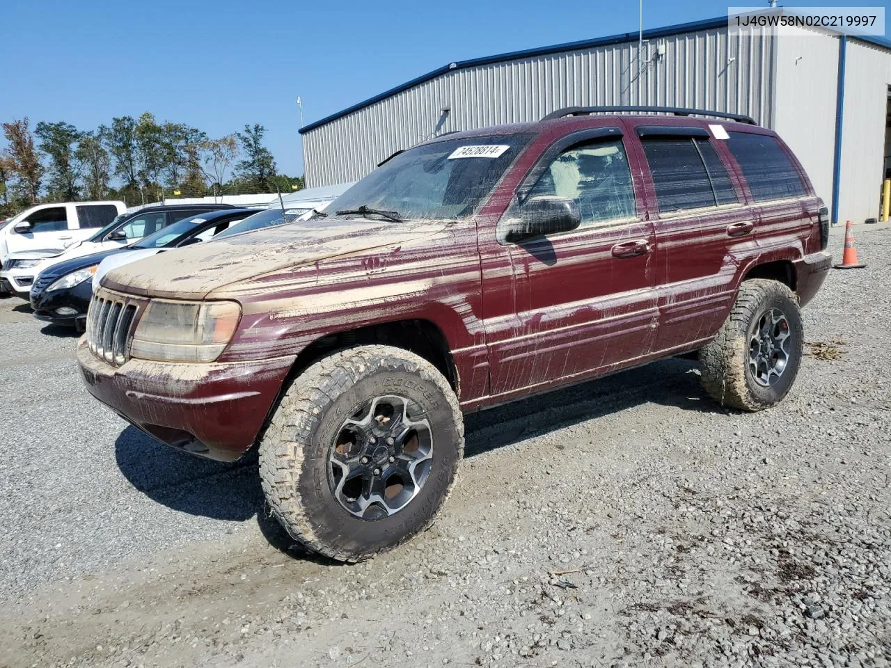 2002 Jeep Grand Cherokee Limited VIN: 1J4GW58N02C219997 Lot: 74528814