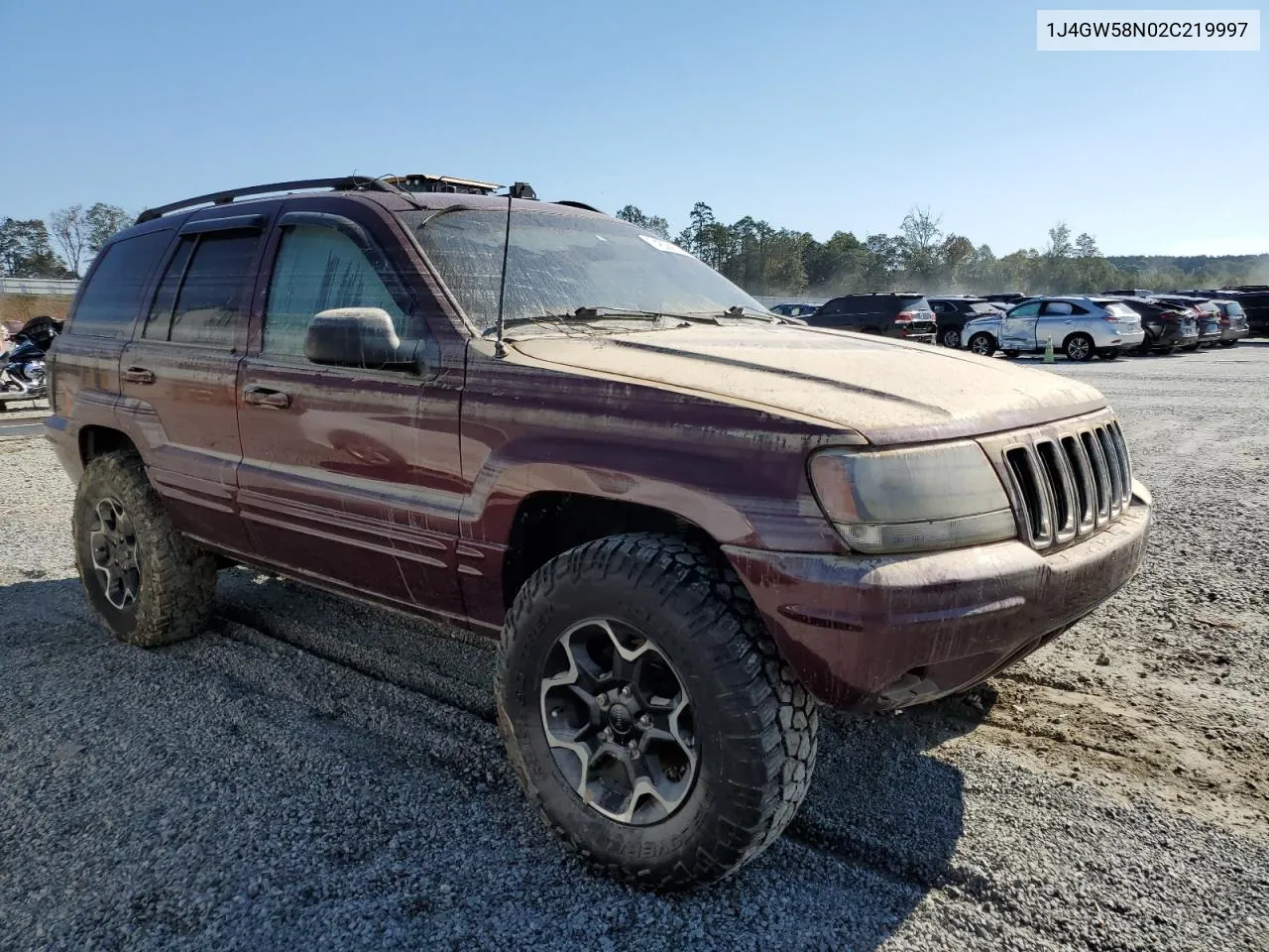 2002 Jeep Grand Cherokee Limited VIN: 1J4GW58N02C219997 Lot: 74528814