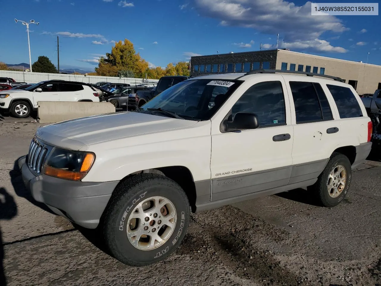 2002 Jeep Grand Cherokee Sport VIN: 1J4GW38S52C155031 Lot: 77040304