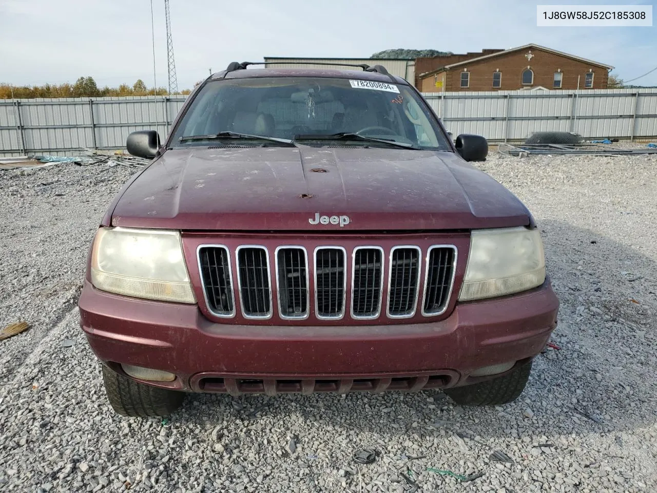 2002 Jeep Grand Cherokee Limited VIN: 1J8GW58J52C185308 Lot: 78200894