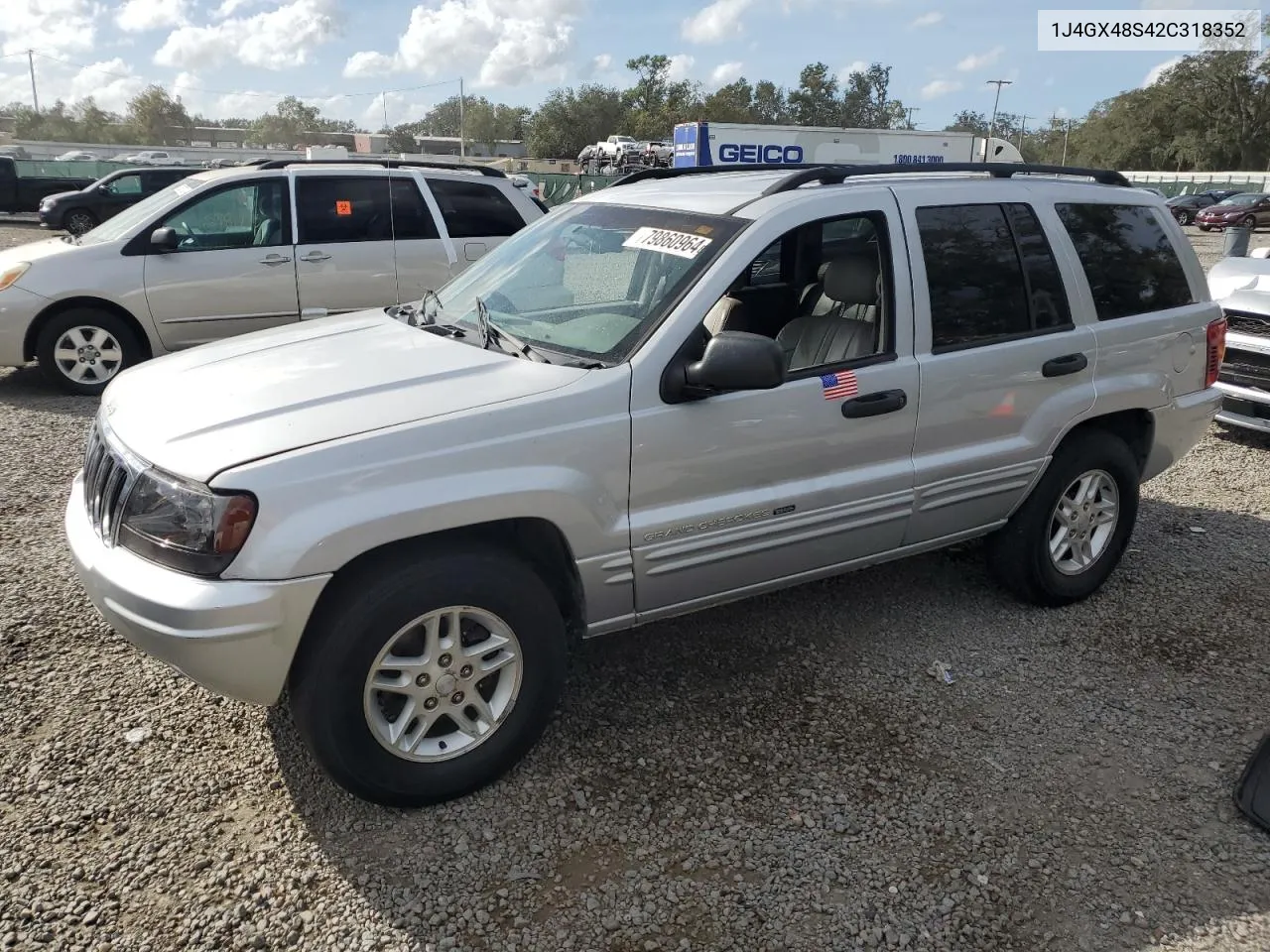 2002 Jeep Grand Cherokee Laredo VIN: 1J4GX48S42C318352 Lot: 79860964