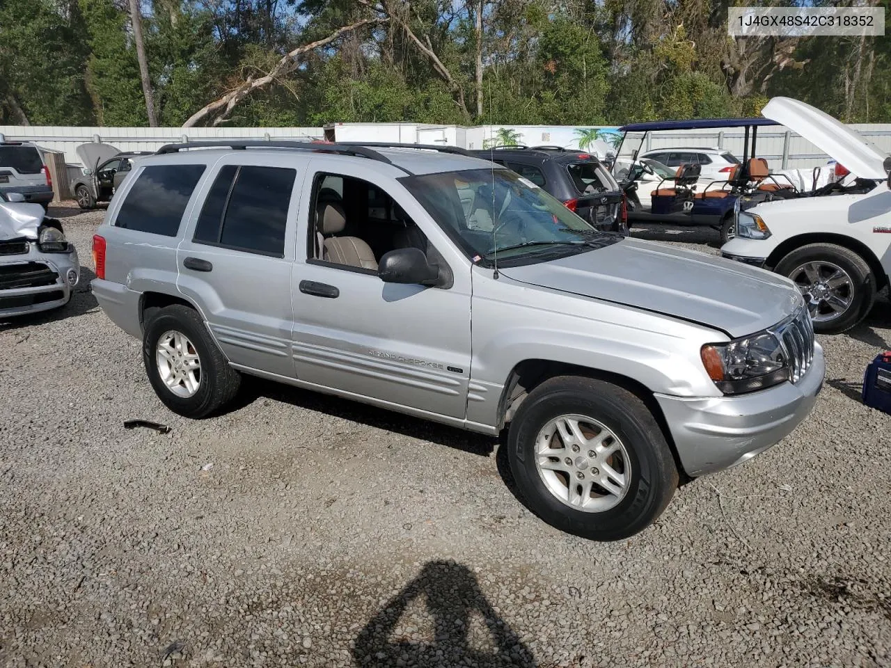 2002 Jeep Grand Cherokee Laredo VIN: 1J4GX48S42C318352 Lot: 79860964