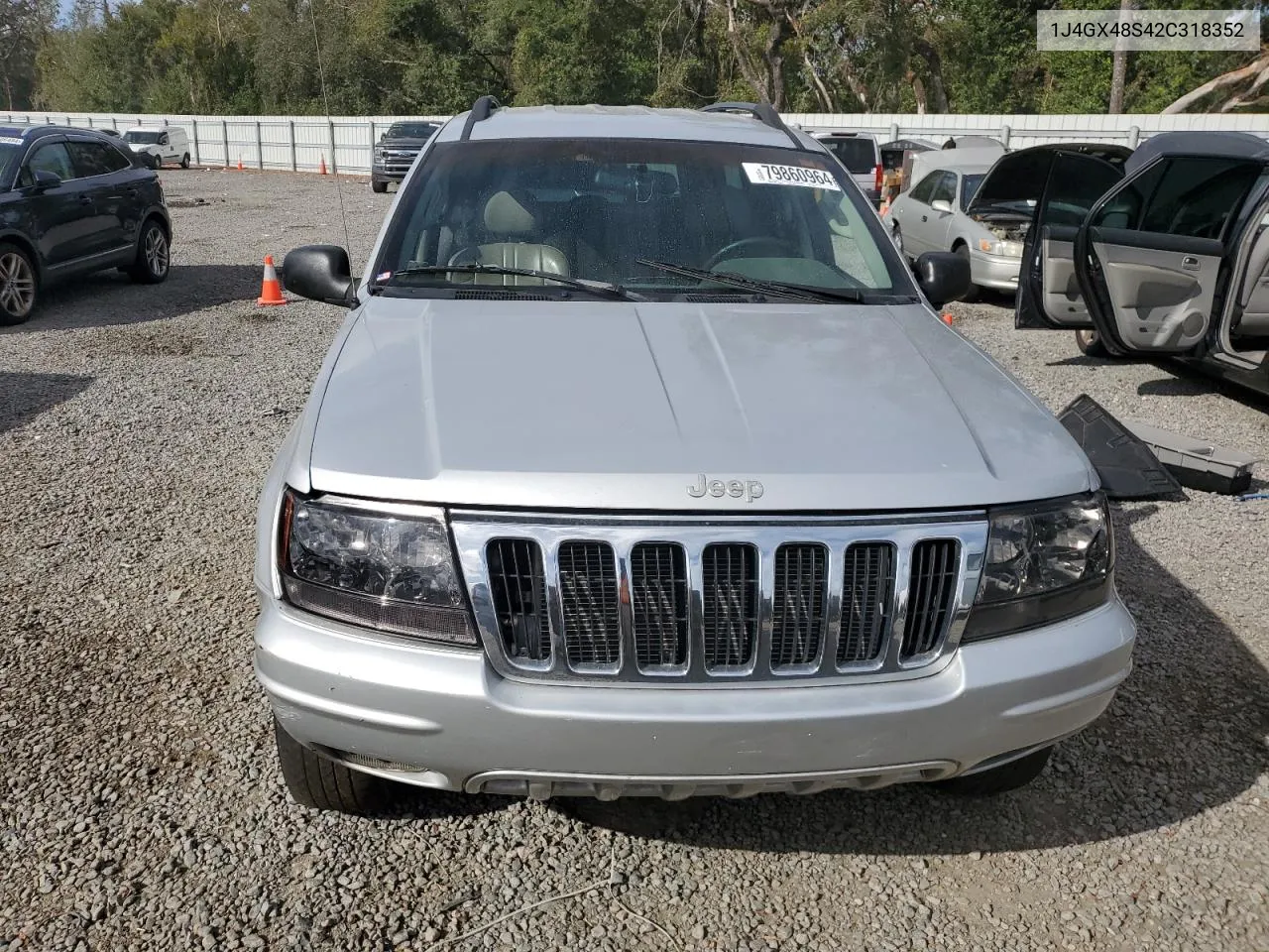 2002 Jeep Grand Cherokee Laredo VIN: 1J4GX48S42C318352 Lot: 79860964