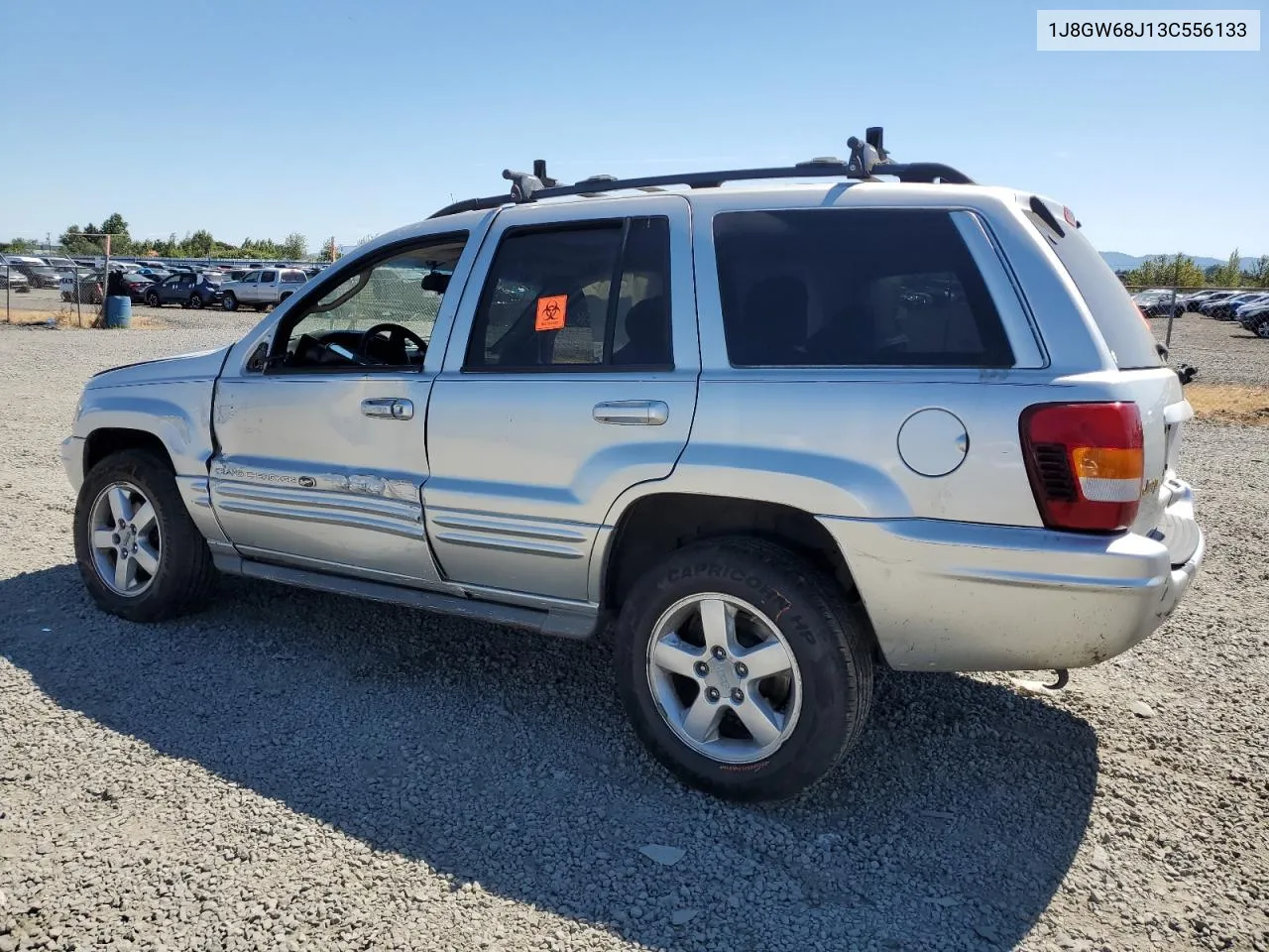 2003 Jeep Grand Cherokee Overland VIN: 1J8GW68J13C556133 Lot: 59787054