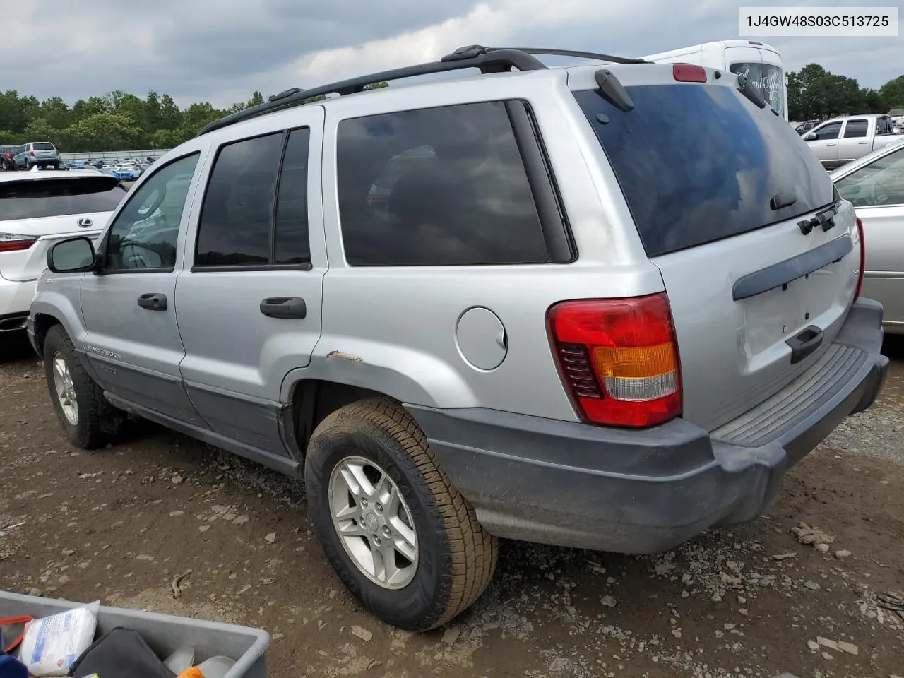 2003 Jeep Grand Cherokee Laredo VIN: 1J4GW48S03C513725 Lot: 62849663