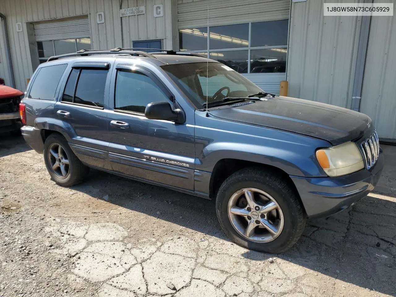 2003 Jeep Grand Cherokee Limited VIN: 1J8GW58N73C605929 Lot: 70755024