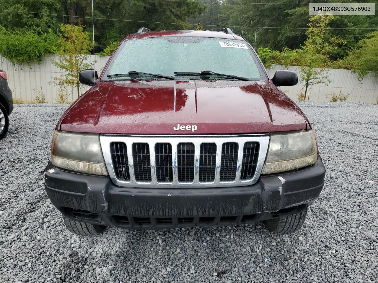 2003 Jeep Grand Cherokee Laredo VIN: 1J4GX48S93C576903 Lot: 70812854