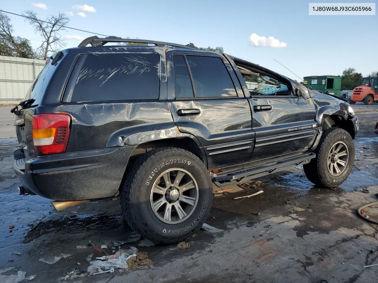 1J8GW68J93C605966 2003 Jeep Grand Cherokee Overland