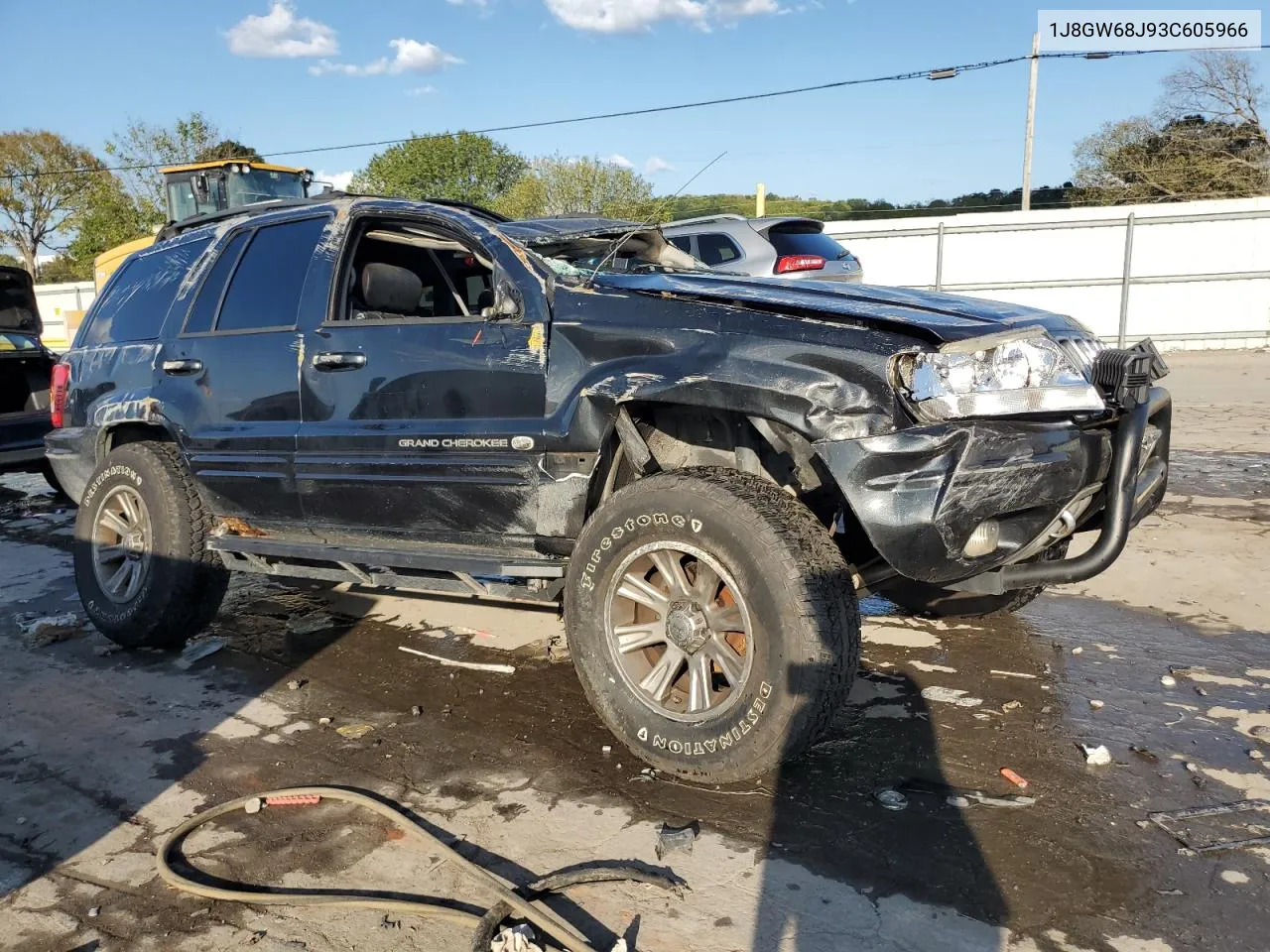 2003 Jeep Grand Cherokee Overland VIN: 1J8GW68J93C605966 Lot: 70885254